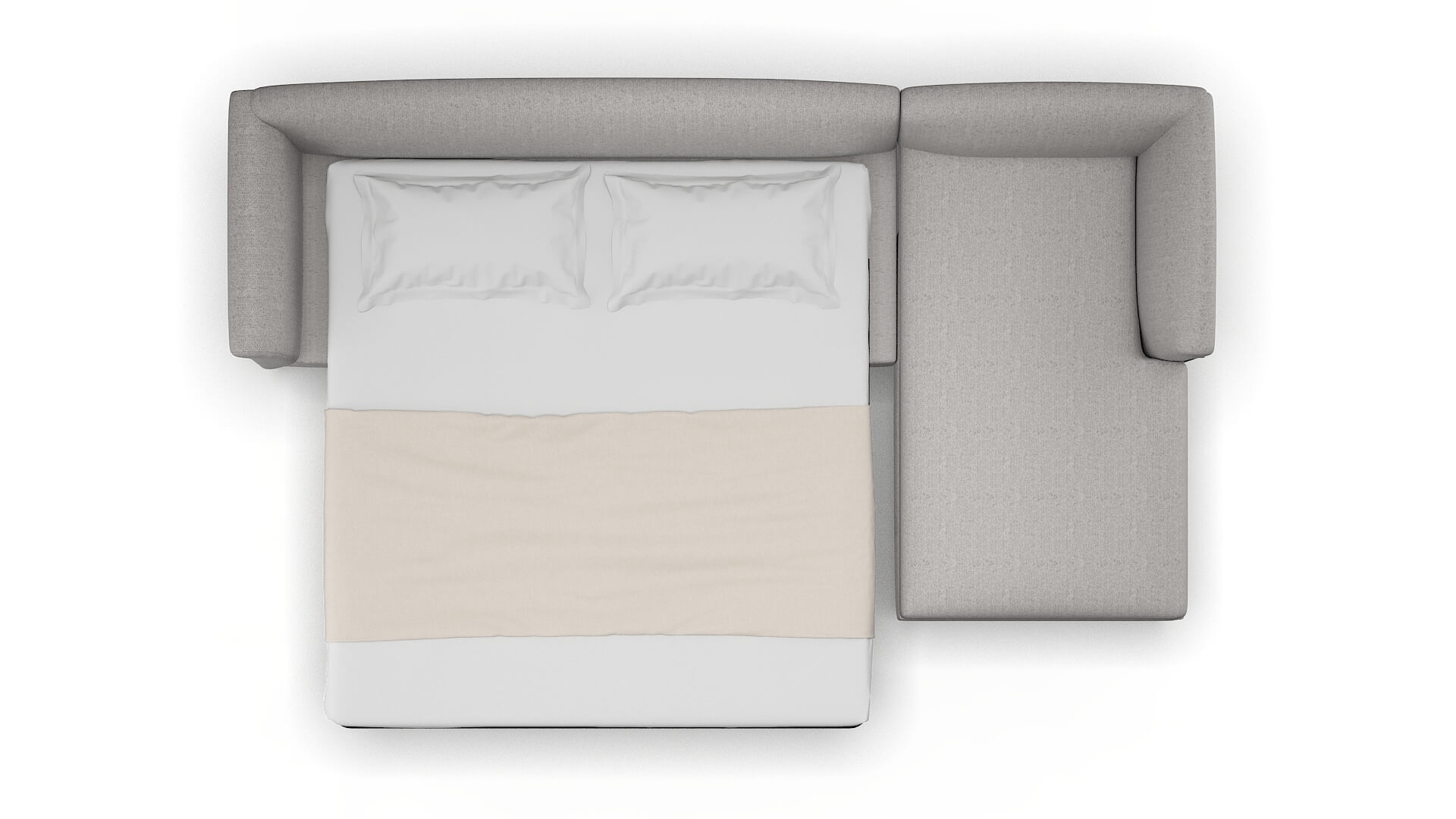 Crete Sasha Silver Panel Sleeper Espresso legs 3