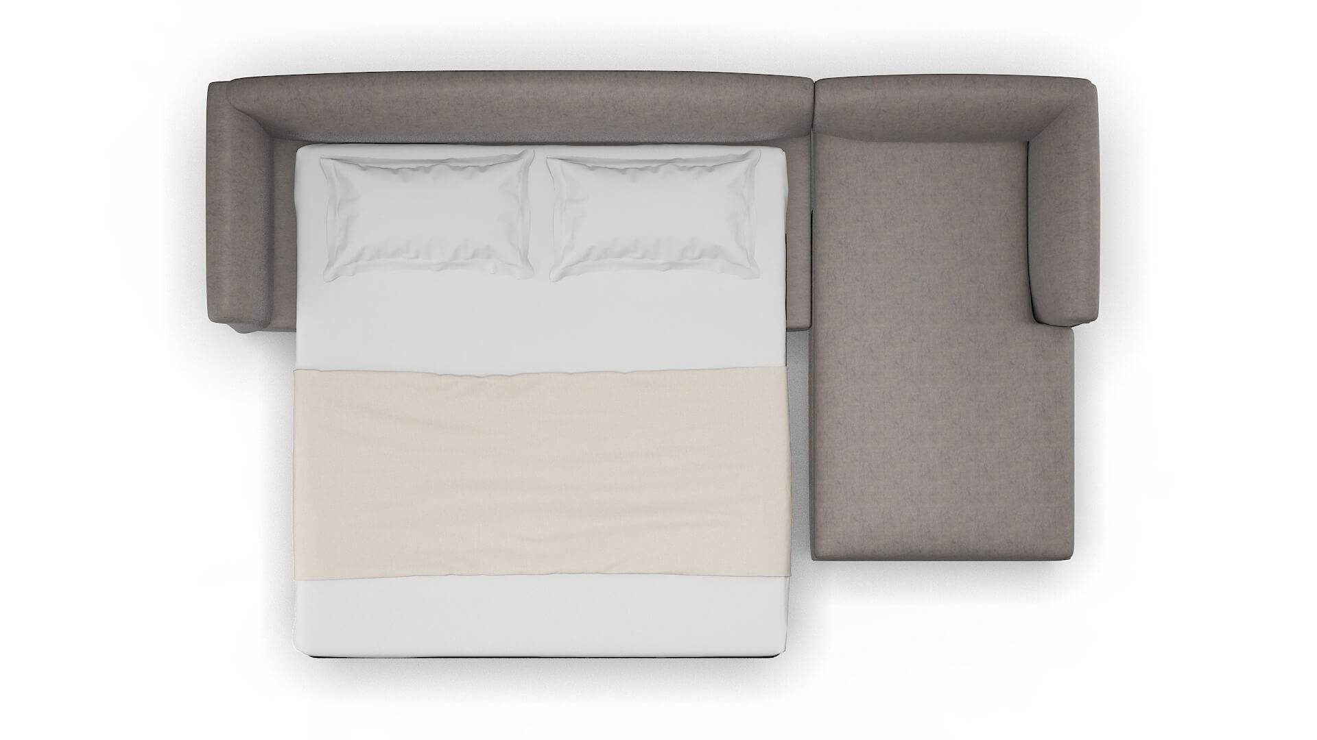 Crete Suave Slate Panel Sleeper Espresso legs 3