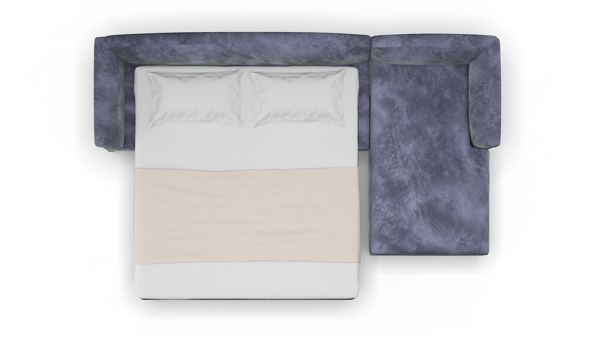 Crete Terrain Dusk Panel Sleeper Espresso legs 3