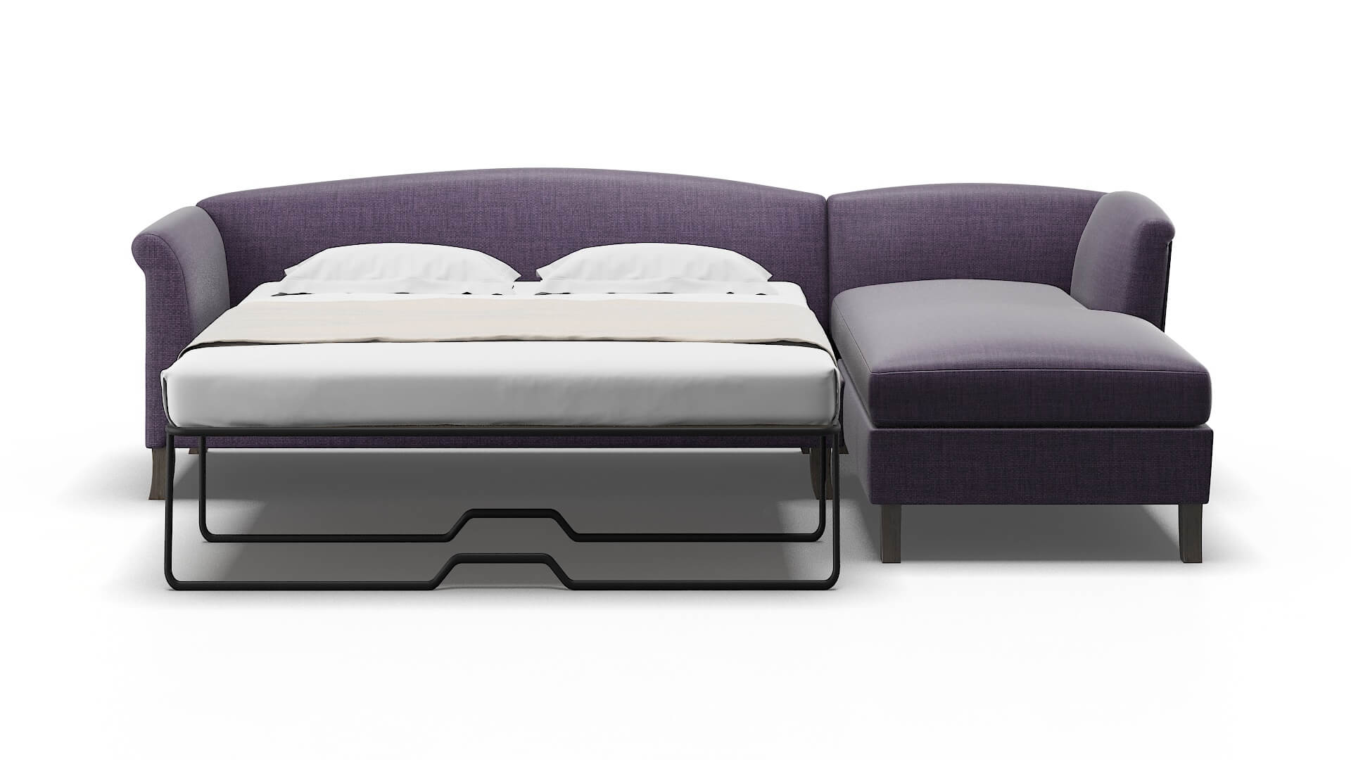 Crete Tess Blackberry Panel Sleeper Espresso legs 1