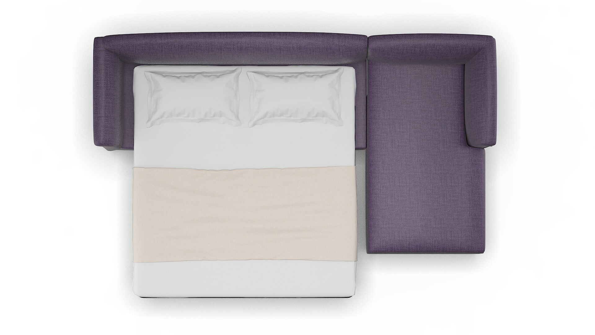 Crete Tess Blackberry Panel Sleeper Espresso legs 3