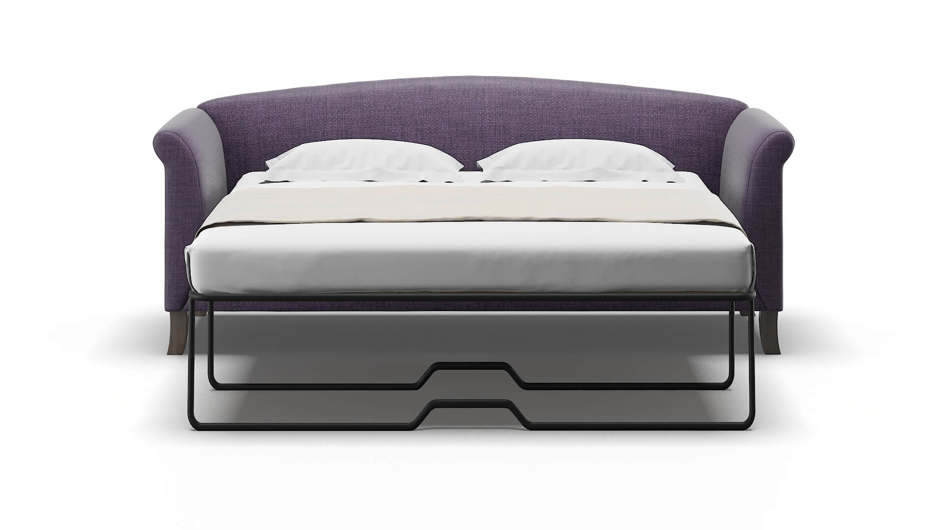 Crete Tess Blackberry Sofa Sleeper Espresso legs 1