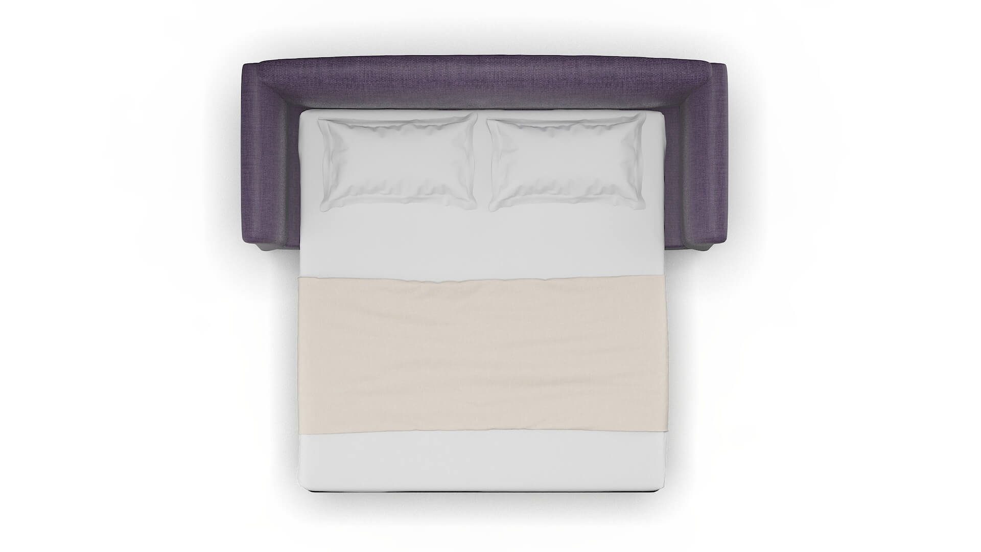 Crete Tess Blackberry Sofa Sleeper Espresso legs 3