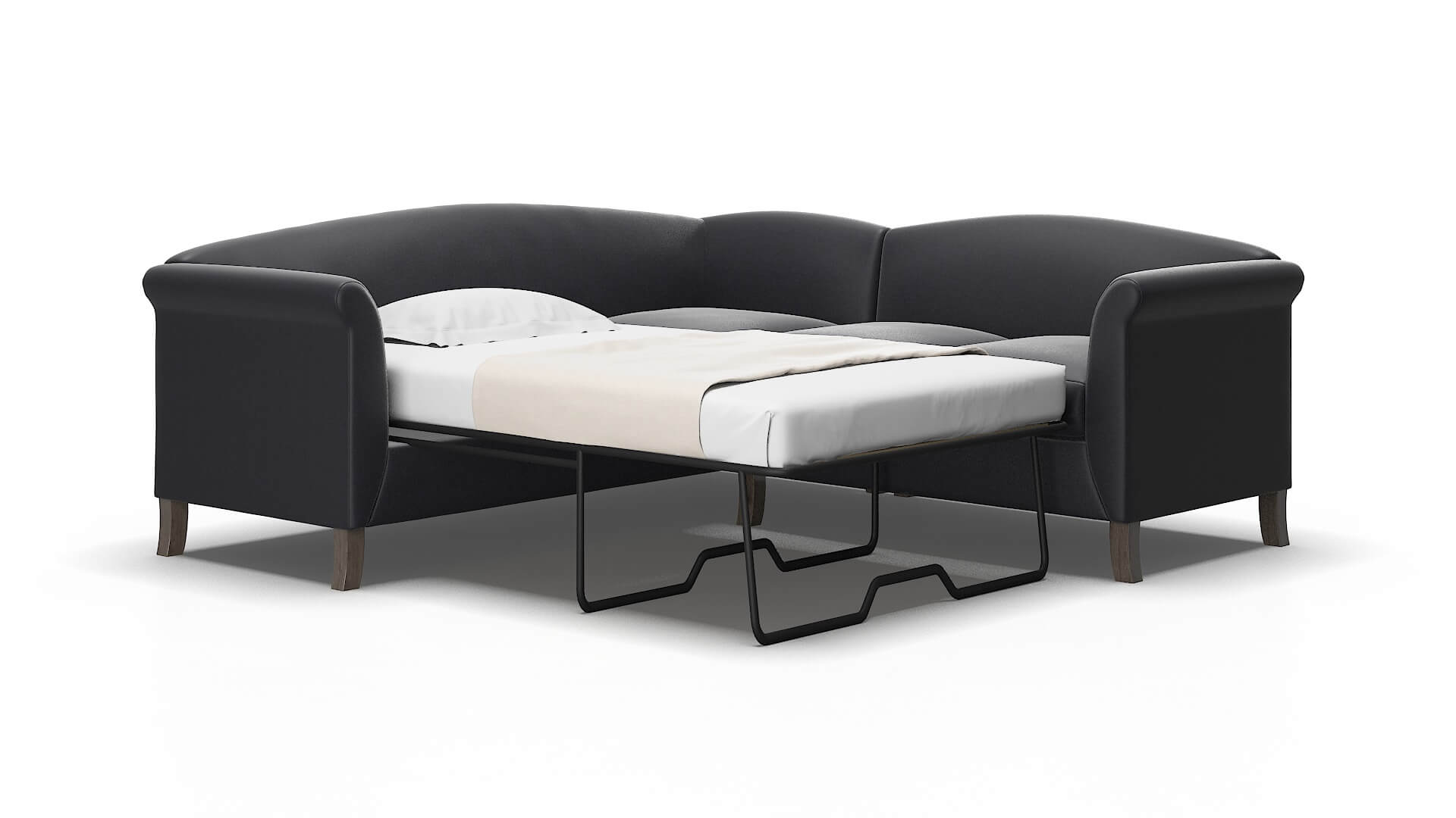 Crete Urban_d eclipse Sectional sleeper Espresso Legs  2
