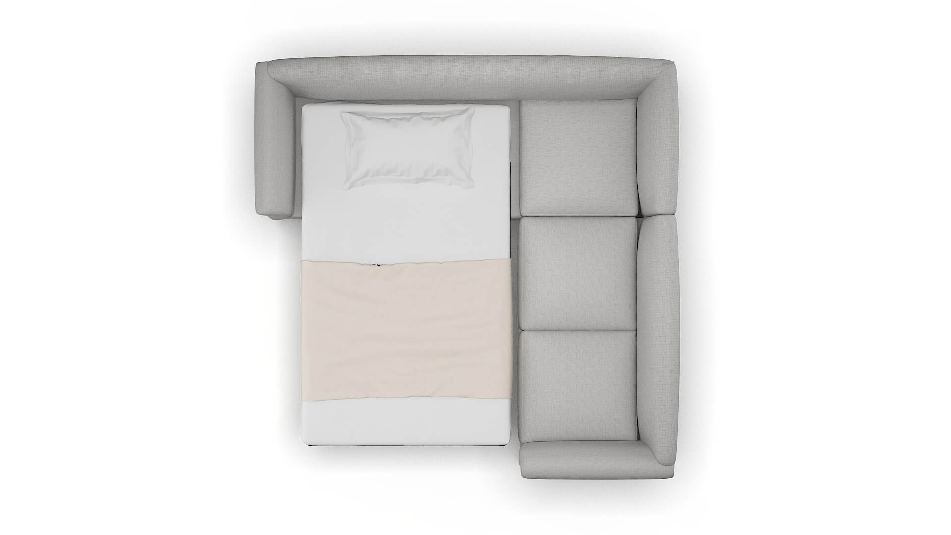 Crete Urban_d Pepper Sectional Sleeper Espresso legs 3