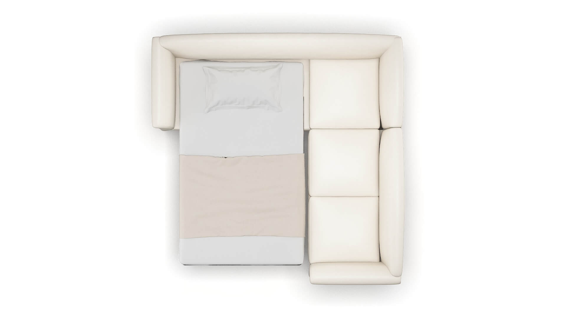 Crete Urban_d Snow Sectional Sleeper Espresso legs 3