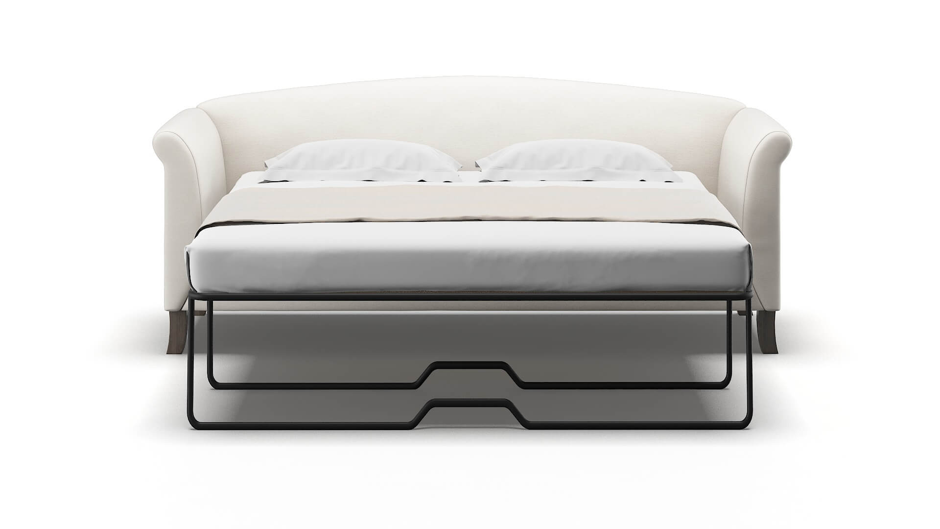 Crete Venice Eggshell Sofa Sleeper Espresso legs 1