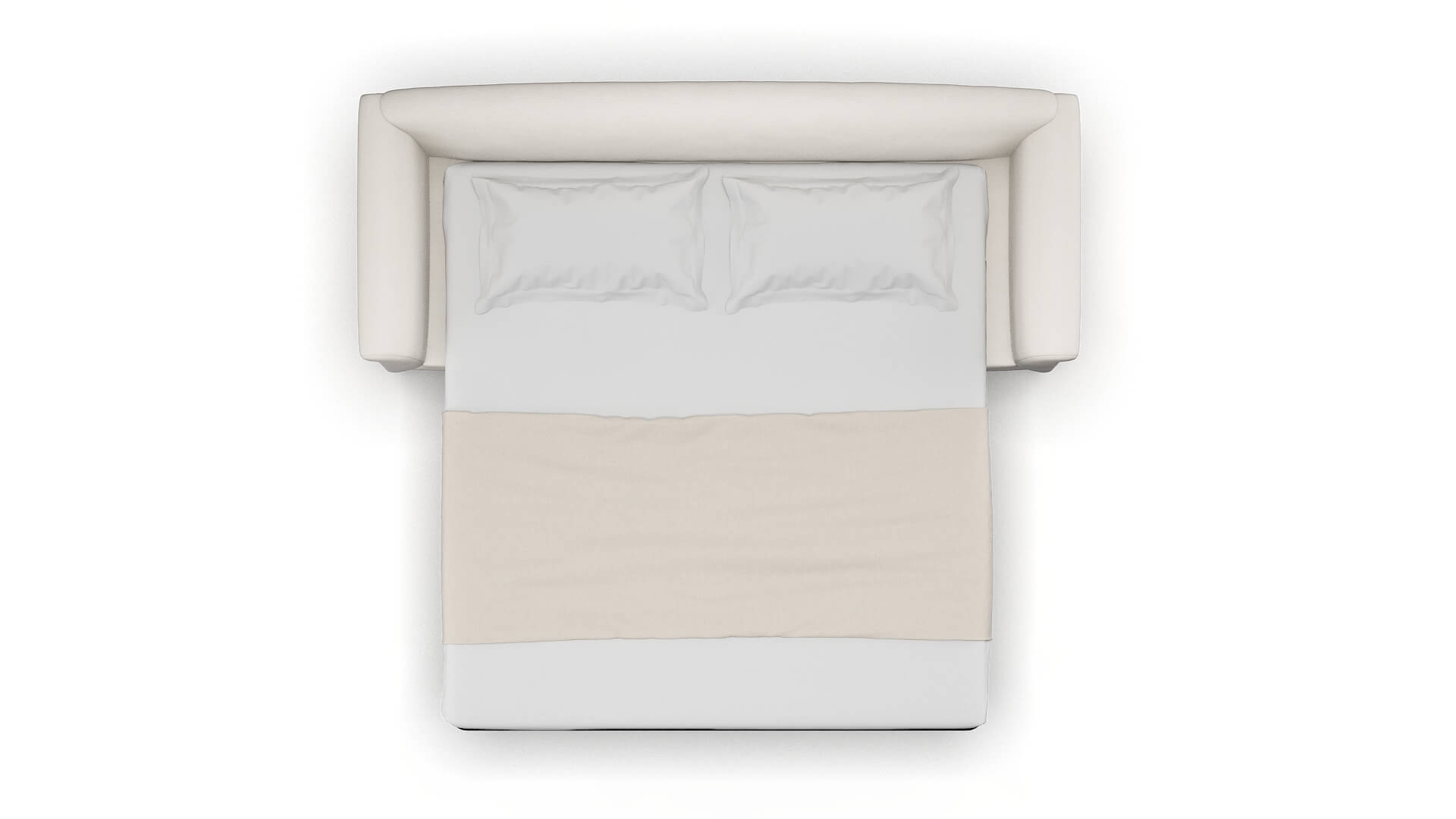 Crete Venice Eggshell Sofa Sleeper Espresso legs 3