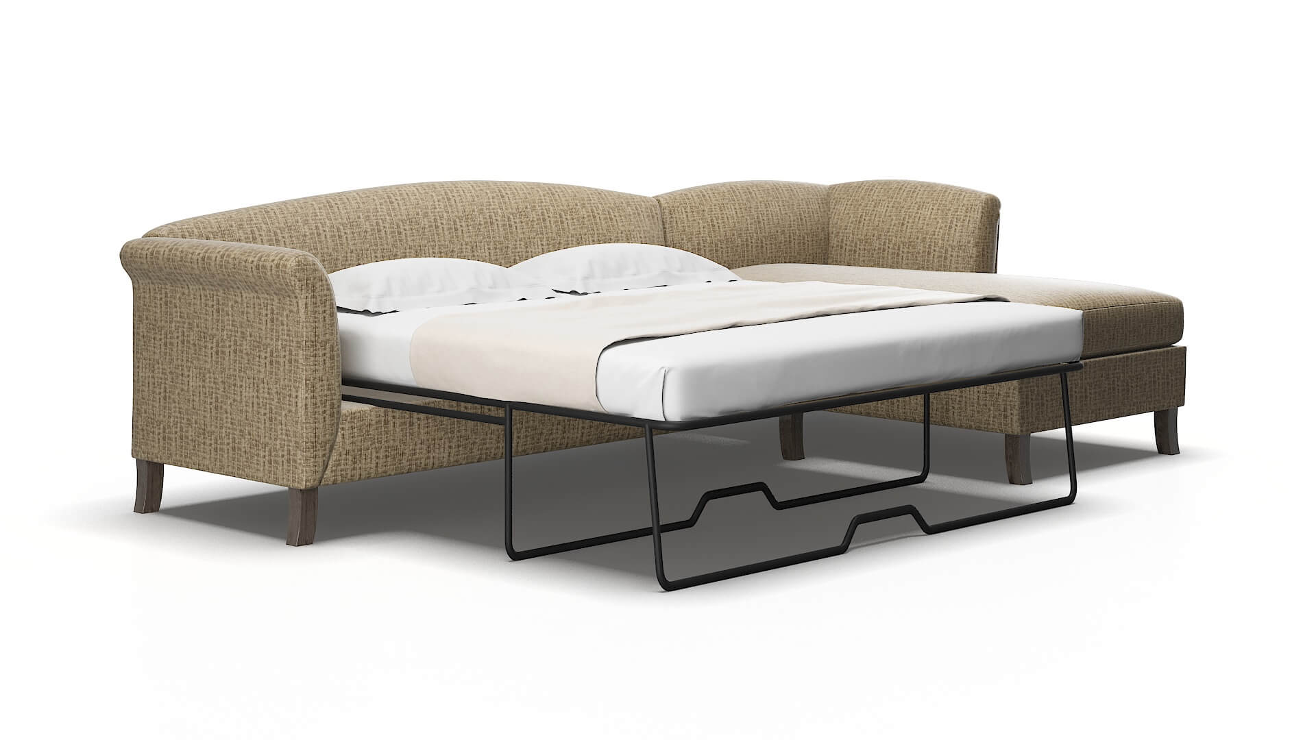 Crete Venus Mocha Panel Sleeper Espresso legs 2