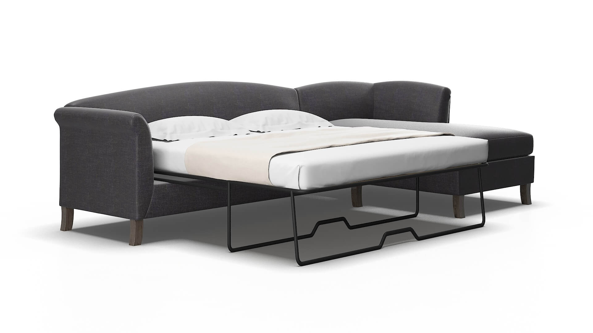 Crete Venus Onyx Panel Sleeper Espresso legs 2