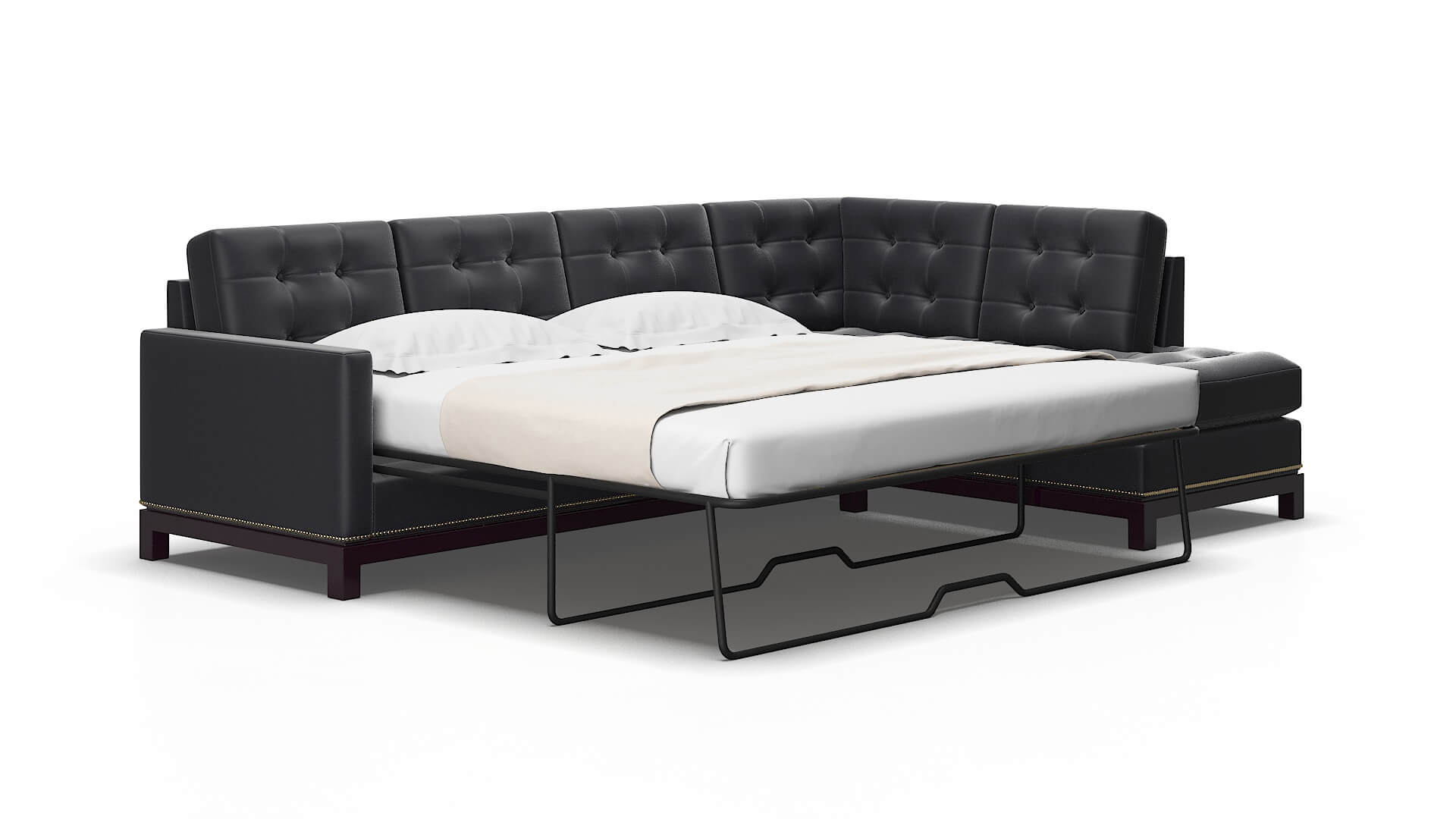 Davos Atlas_plz Navy Panel Sleeper espresso legs 2