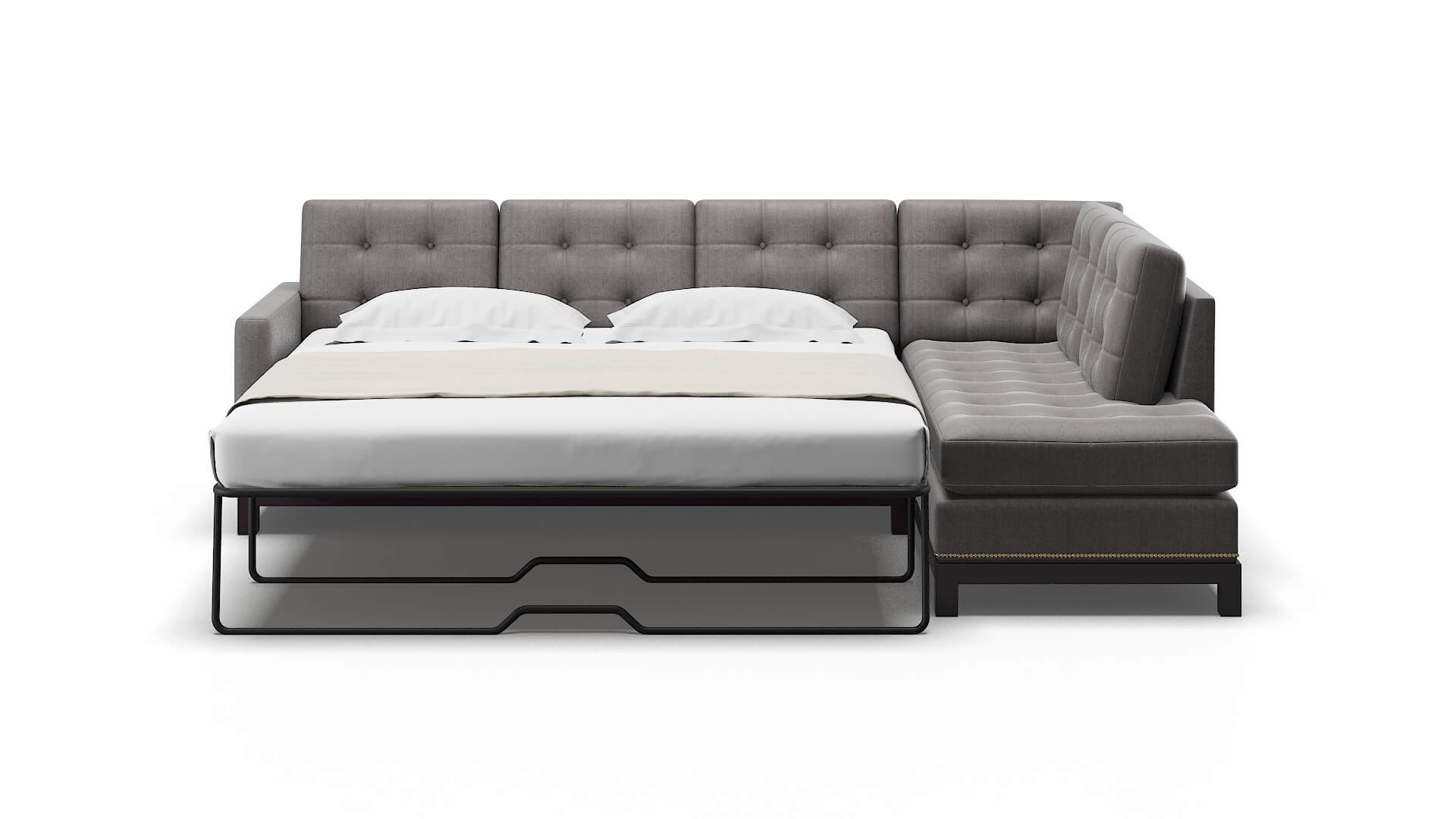 Davos Atlas_plz Silver Panel Sleeper Espresso legs 1