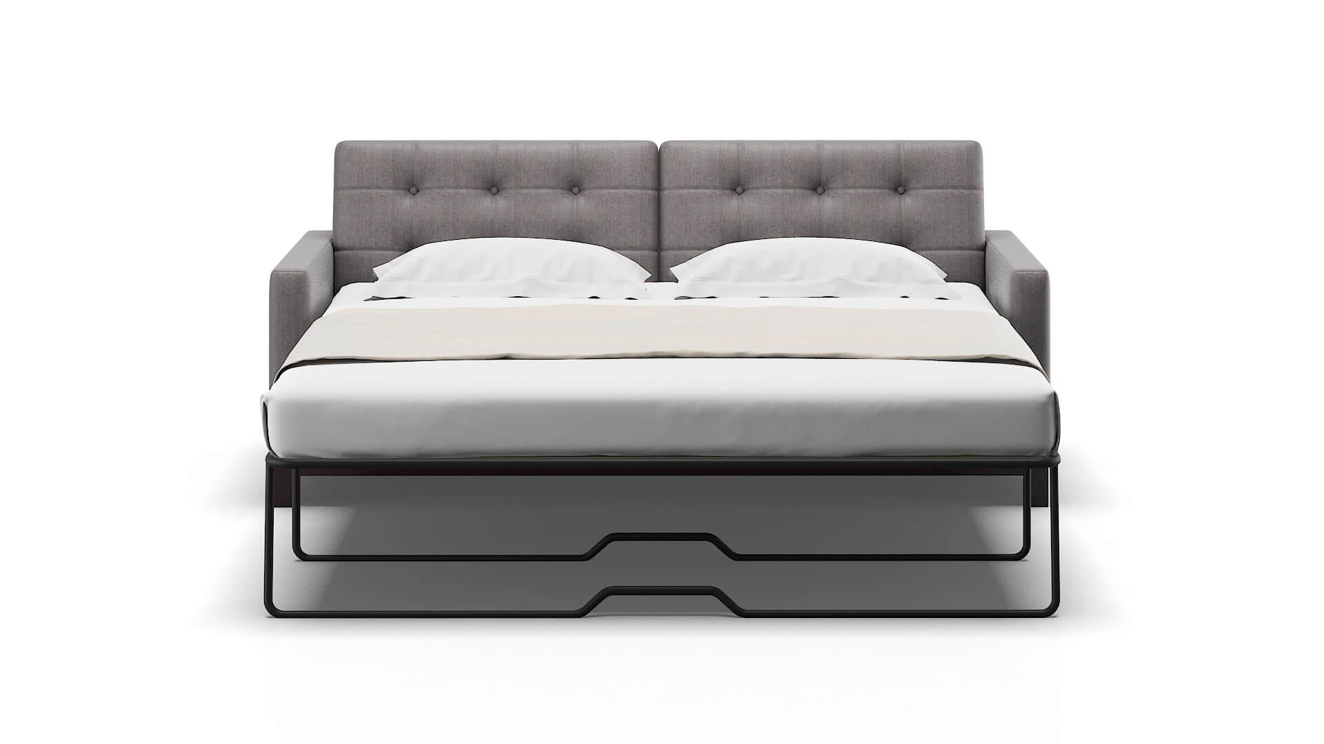 Davos Atlas_plz Silver Sofa Sleeper Espresso legs 1