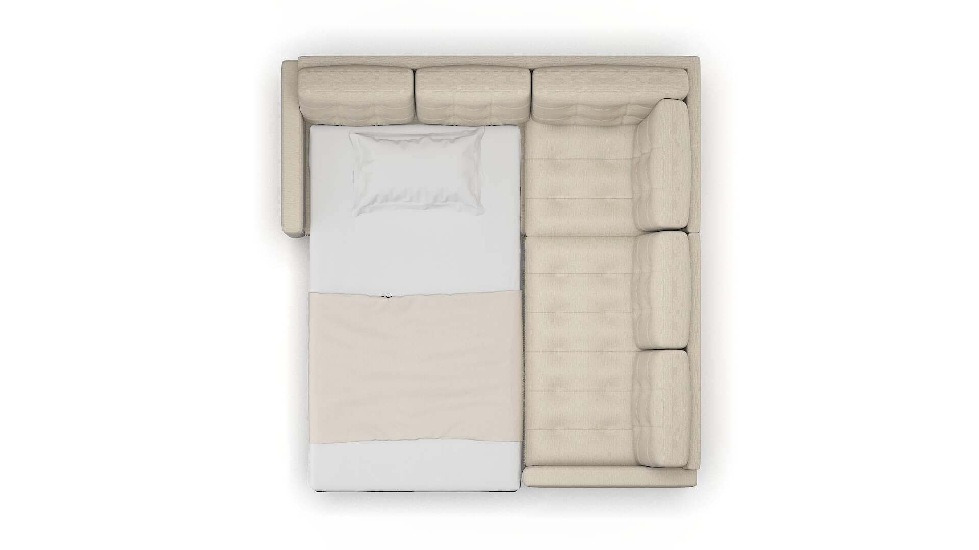 Davos Avenger Pumice Sectional Sleeper Espresso legs 3