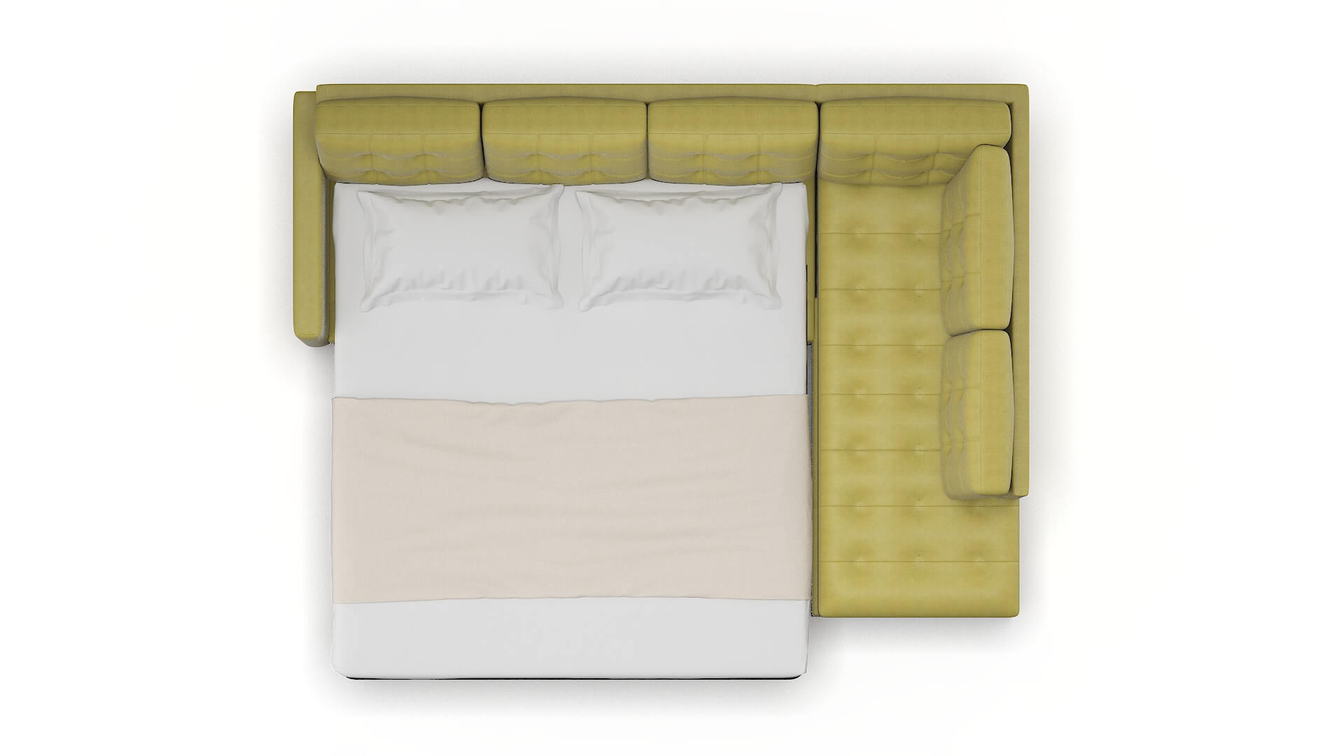 Davos Bella Apple Panel Sleeper Espresso legs 3