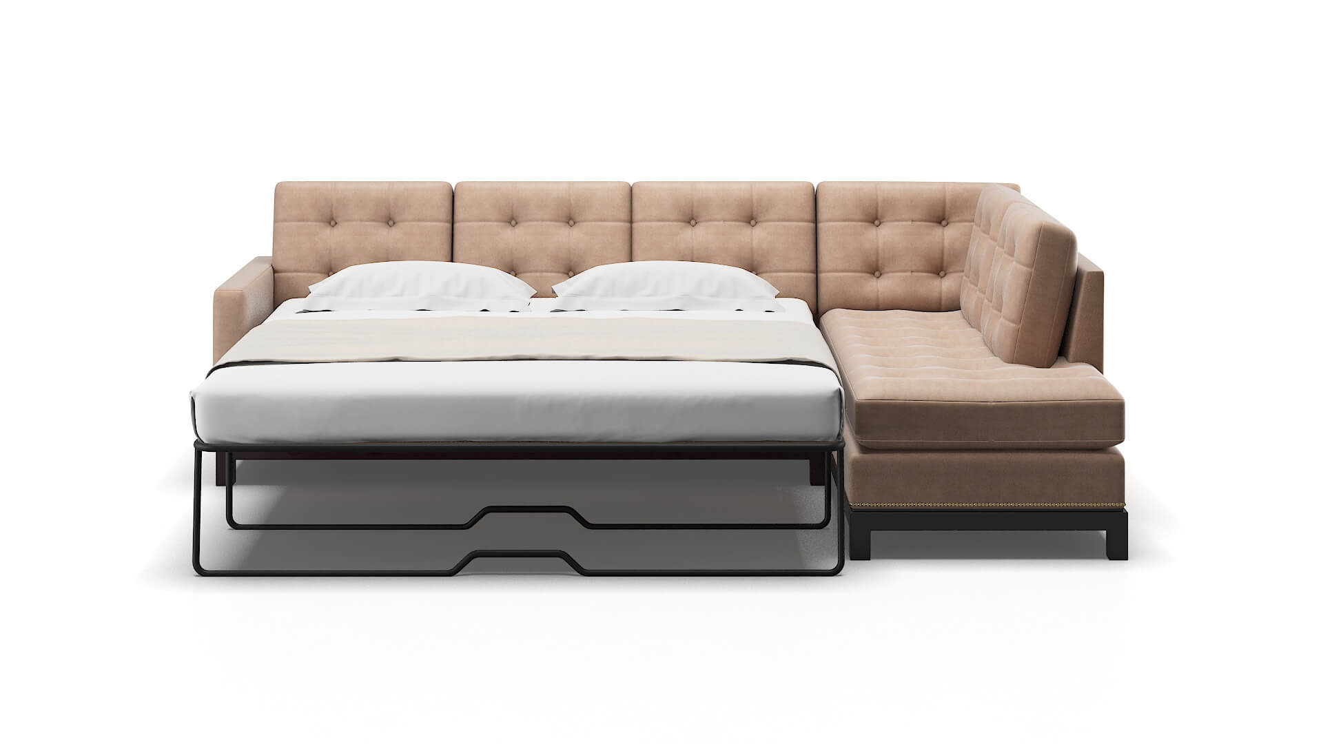 Davos Bella Cocoa Panel Sleeper Espresso legs 1