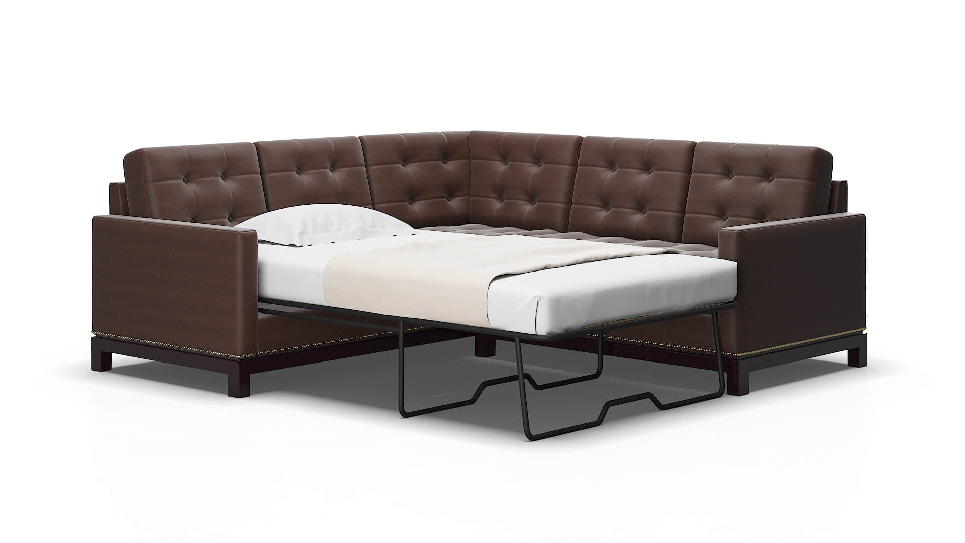 Davos Bella espresso Sectional sleeper Espresso Legs  2