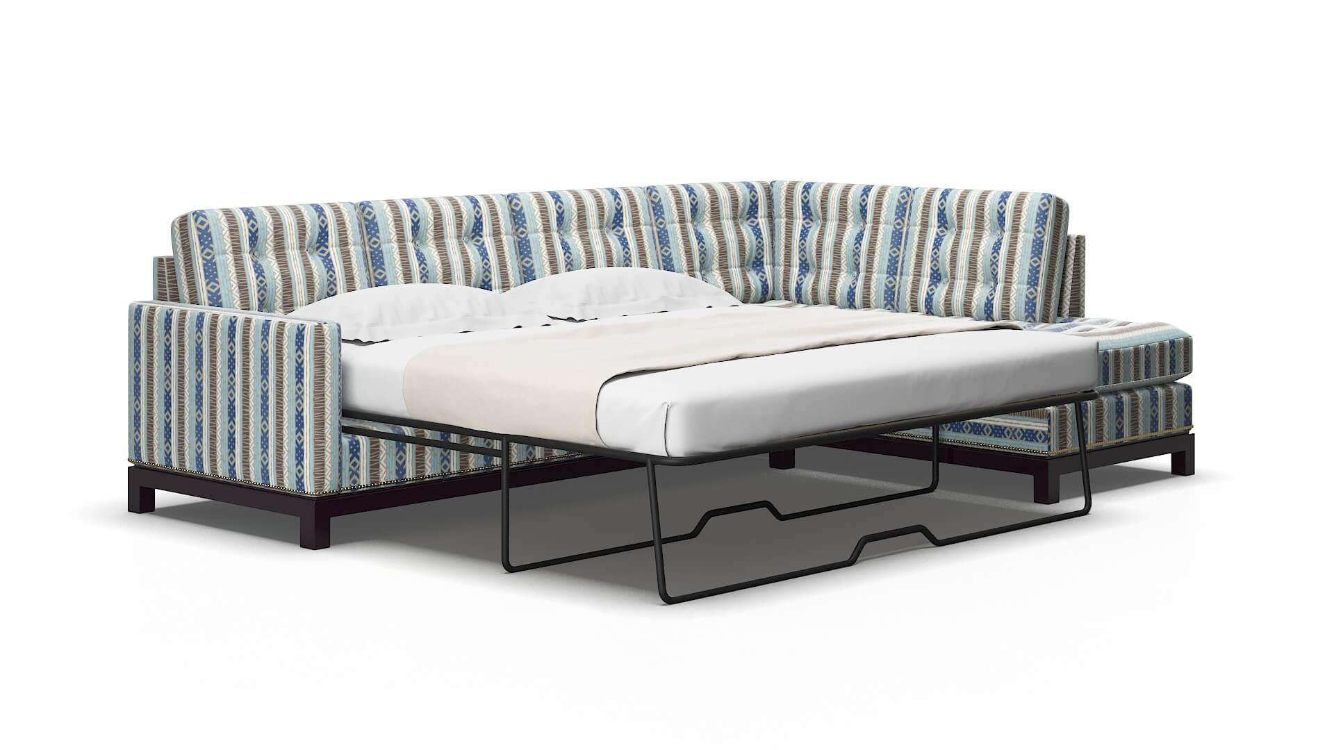 Davos Bodhi Indigo Panel Sleeper Espresso legs 2
