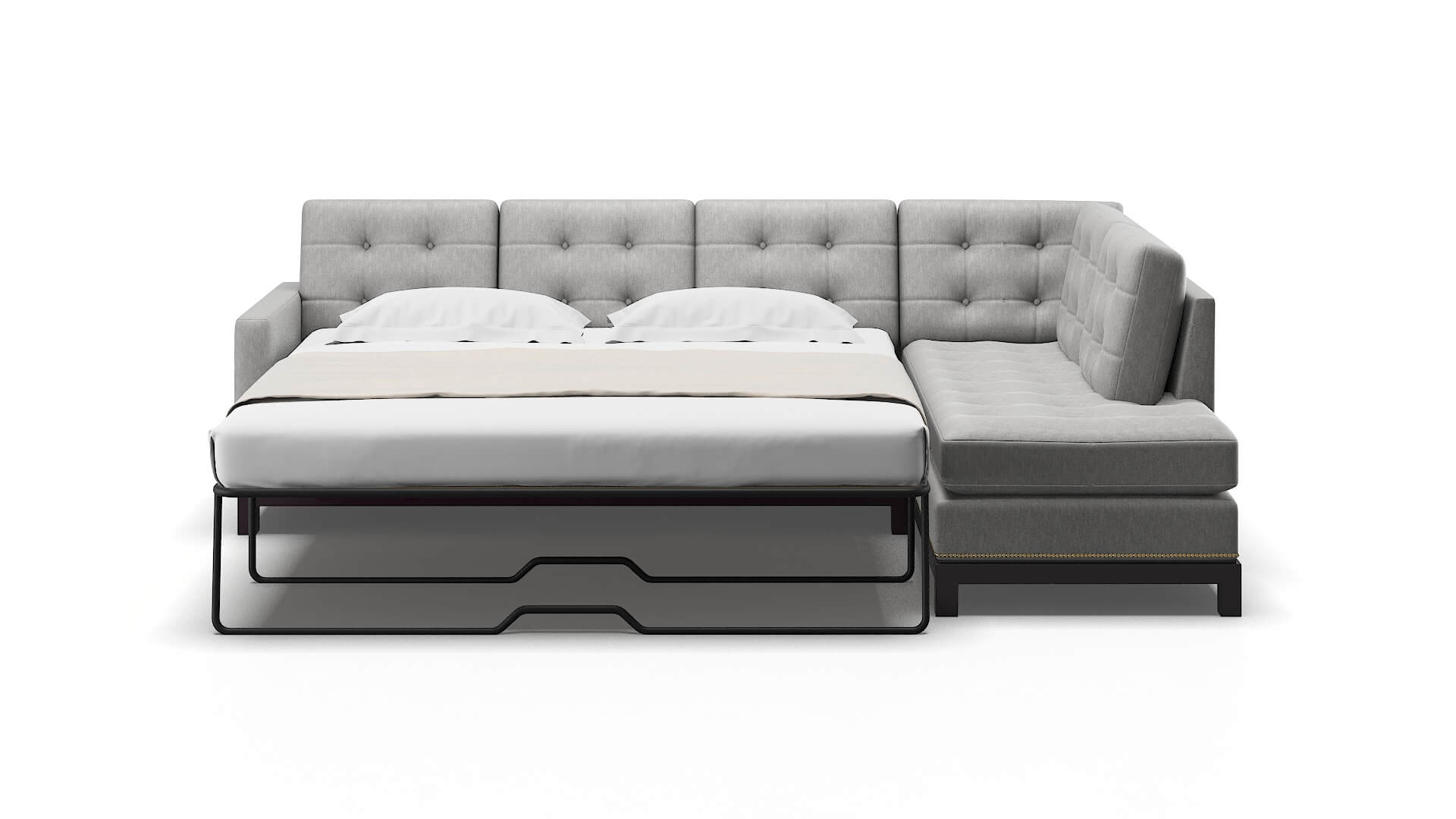 Davos Bungalow Graphite Panel Sleeper Espresso legs 1