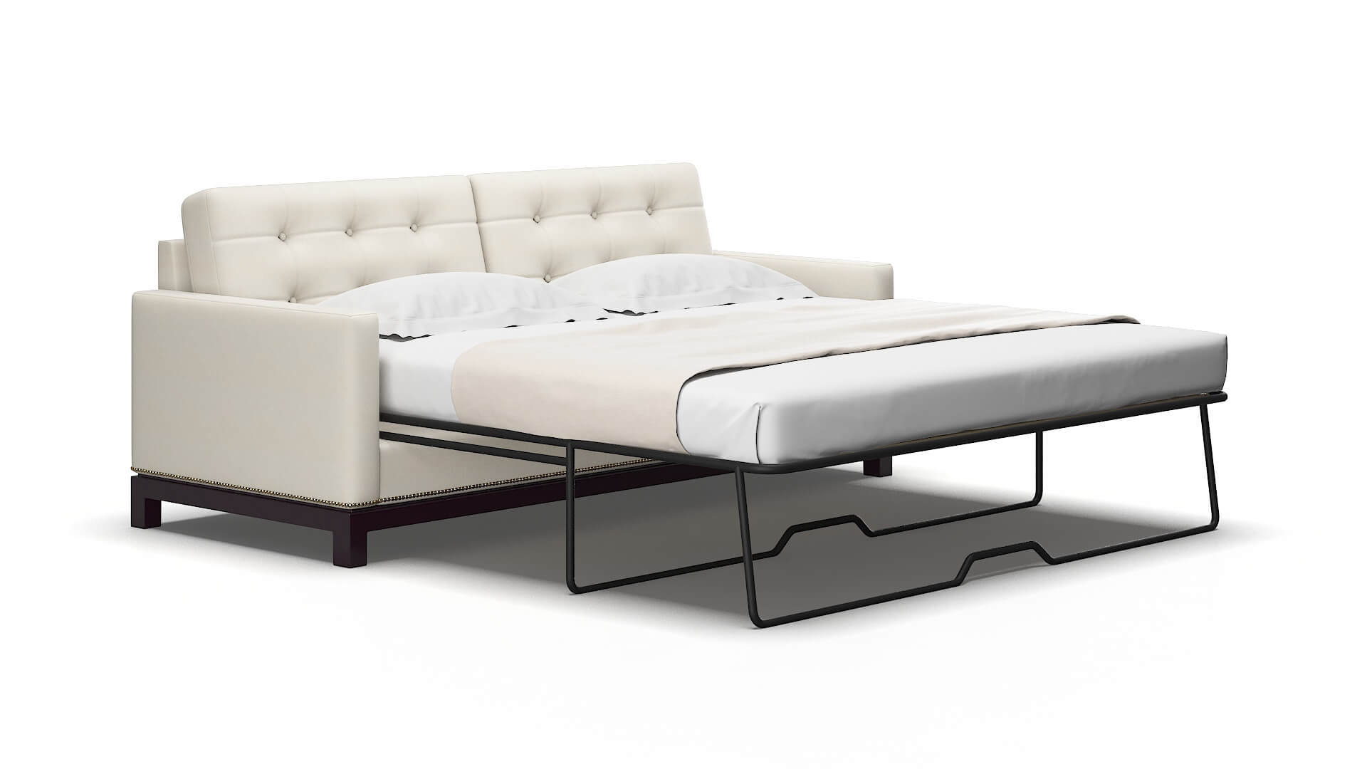 Davos Bungalow ivory Sofa sleeper Espresso Legs  2