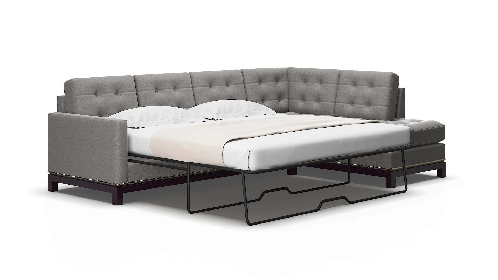 Davos Catalina Steel Panel Sleeper Espresso legs 2