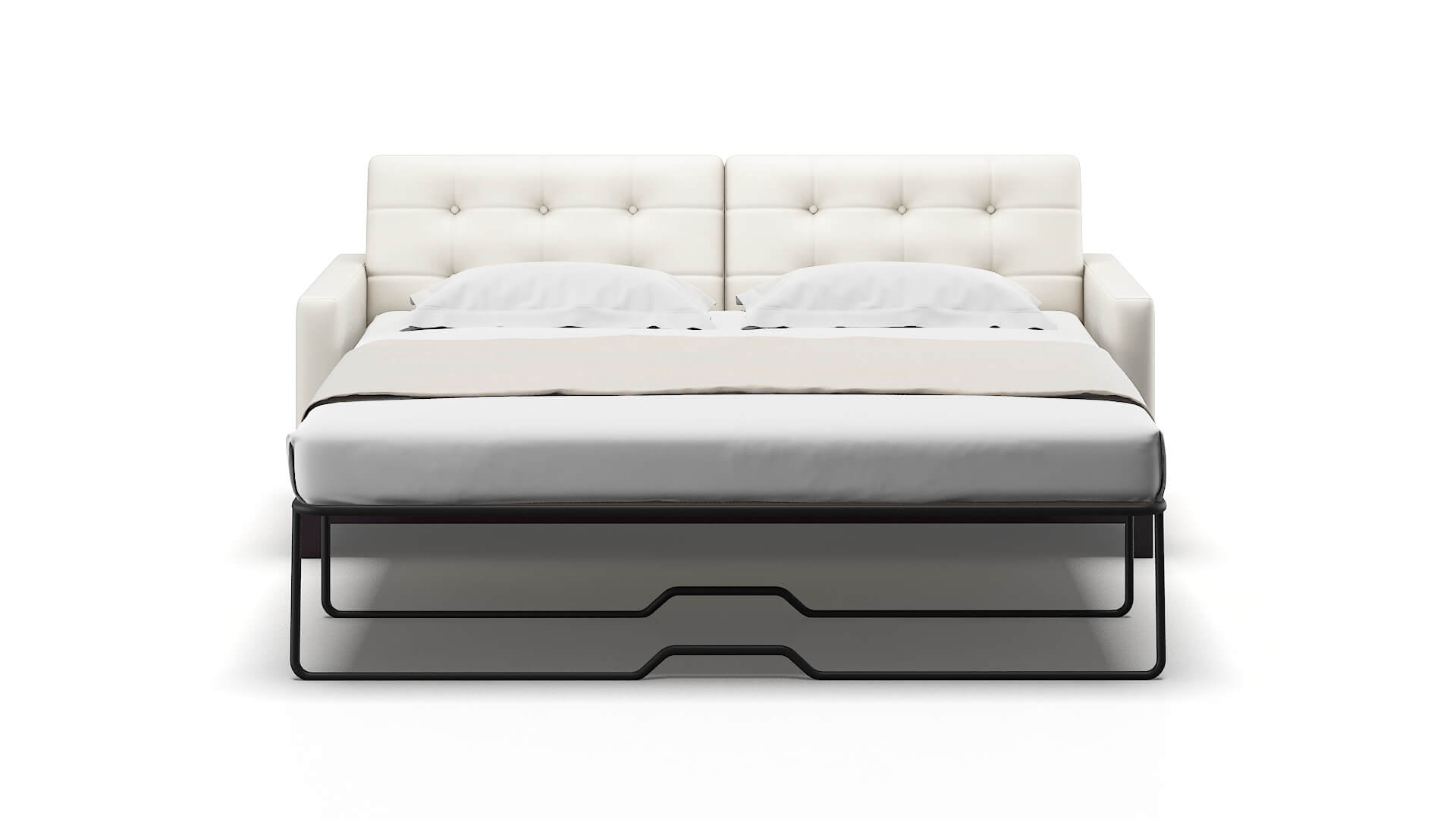 Davos Chance Bone Sofa Sleeper Espresso legs 1