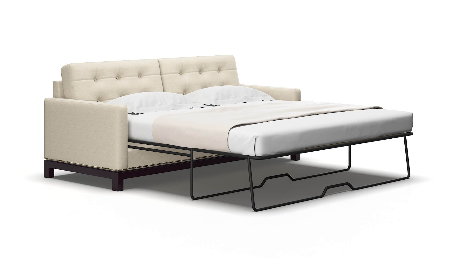 Davos Chance Sand Sofa Sleeper Espresso legs 2