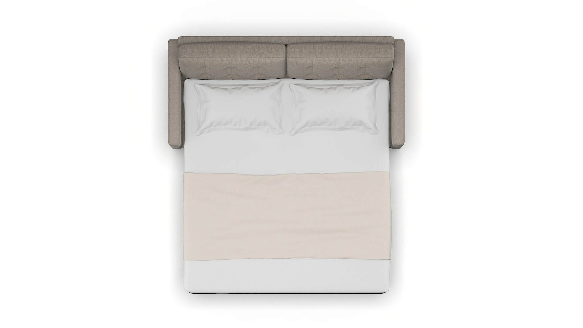 Davos Cosmo Taupe Sofa Sleeper Espresso legs 3