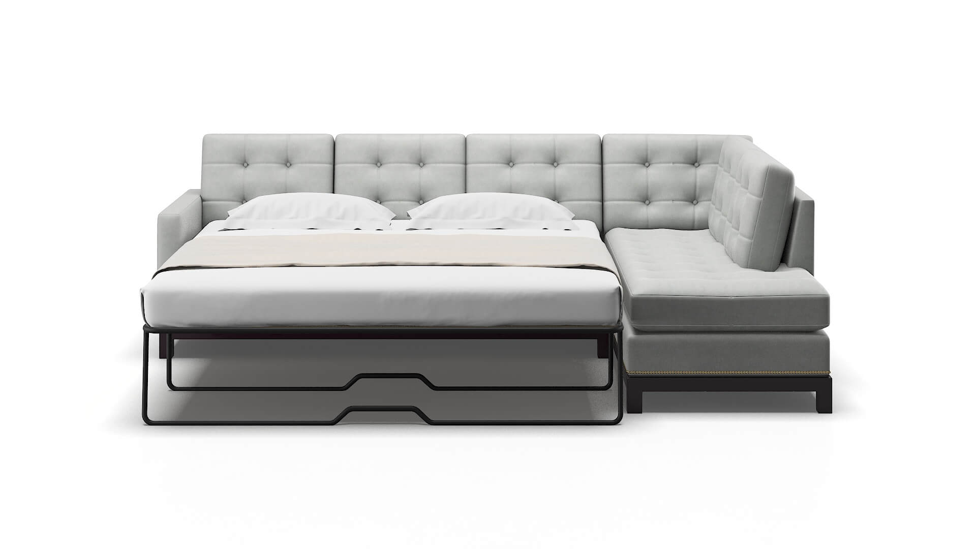 Davos Dawson Platinum Panel Sleeper Espresso legs 1