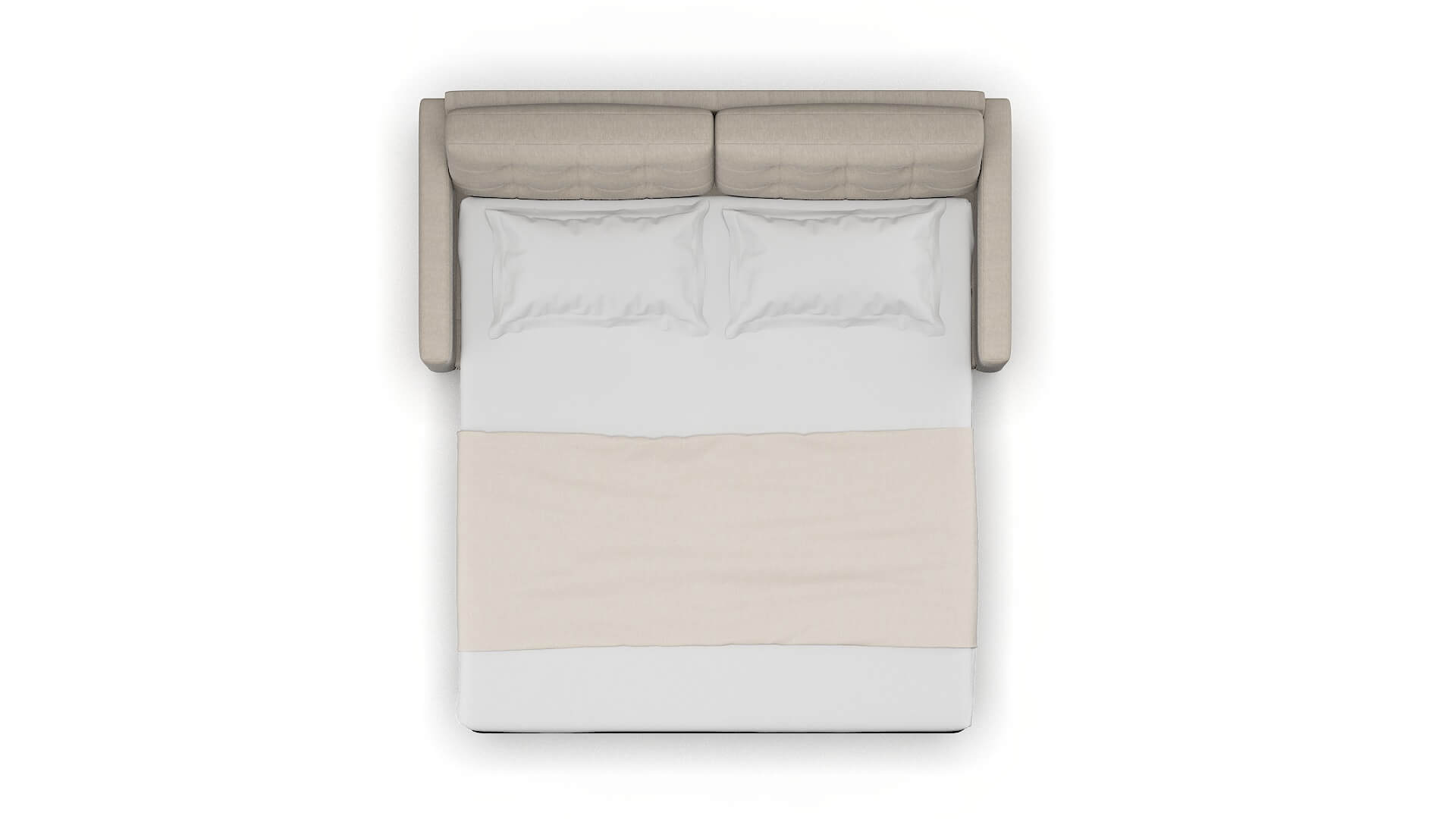 Davos Derby Linen Sofa Sleeper Espresso legs 3