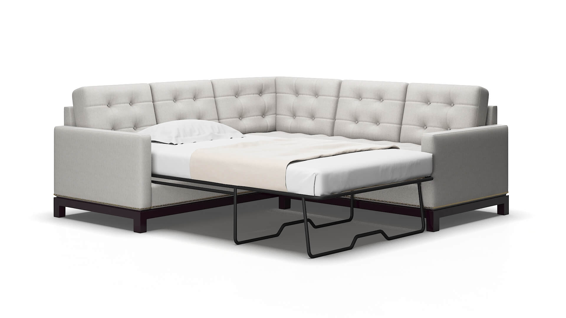 Davos Dream_d Sterling Sectional Sleeper Espresso legs 2