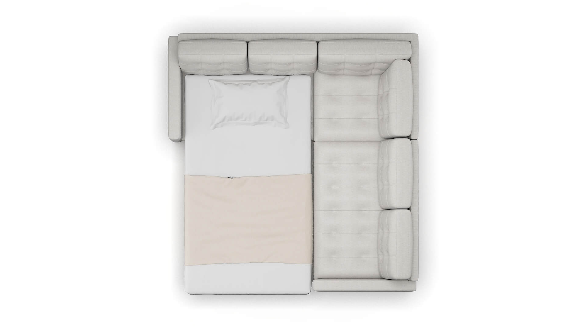 Davos Dream_d Sterling Sectional Sleeper Espresso legs 3