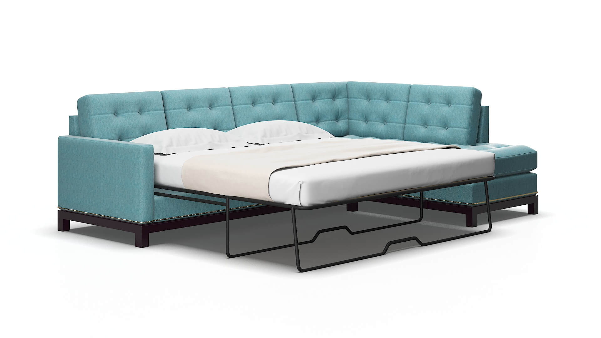 Davos Durham pine Panel sleeper Espresso Legs  2