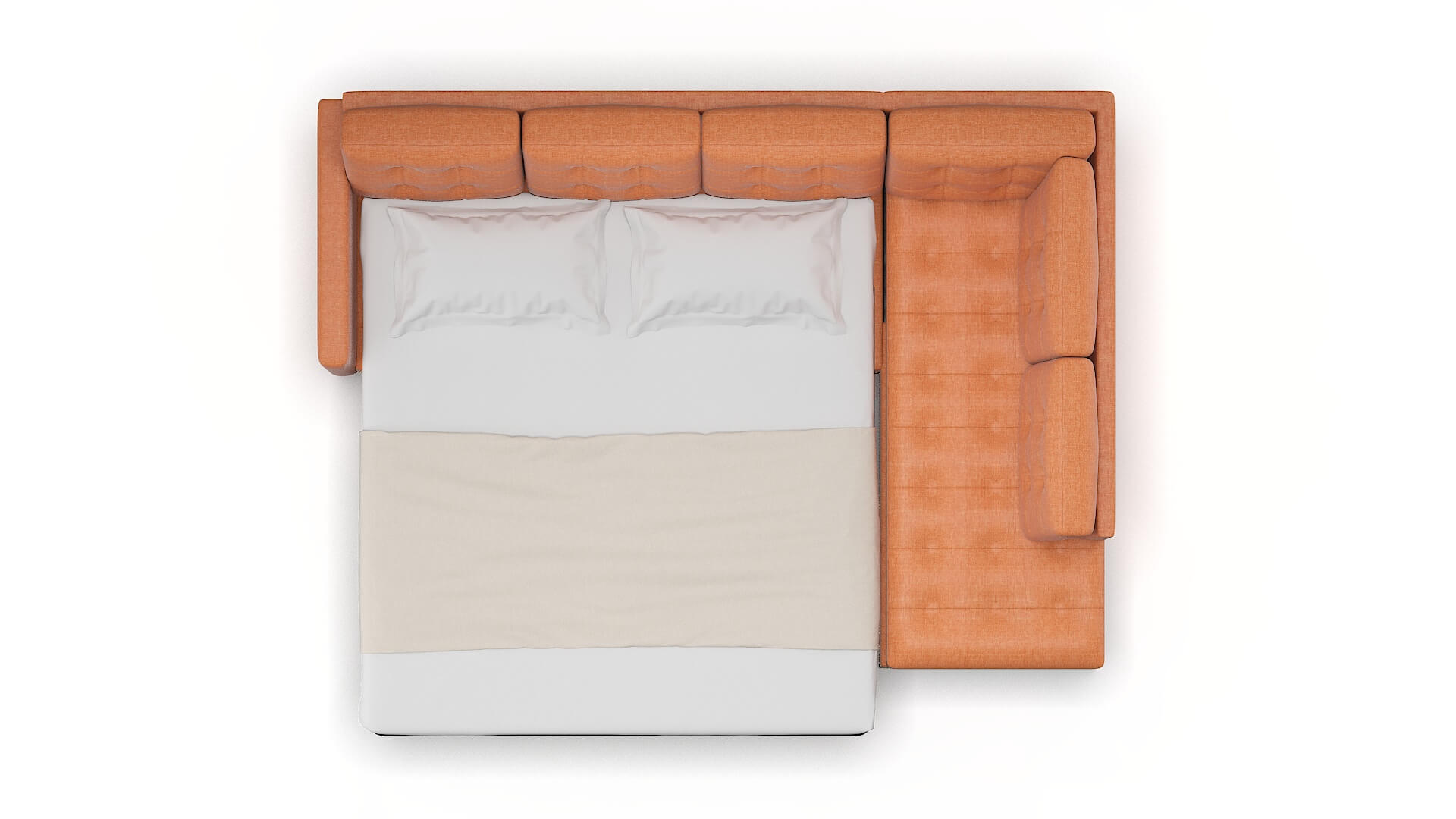 Davos Hepburn Appricot Panel Sleeper Espresso legs 3