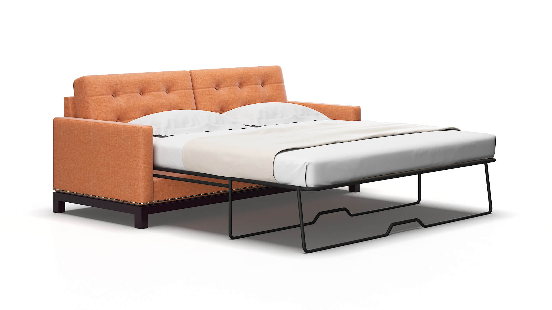 Davos Hepburn Appricot Sofa Sleeper Espresso legs 2