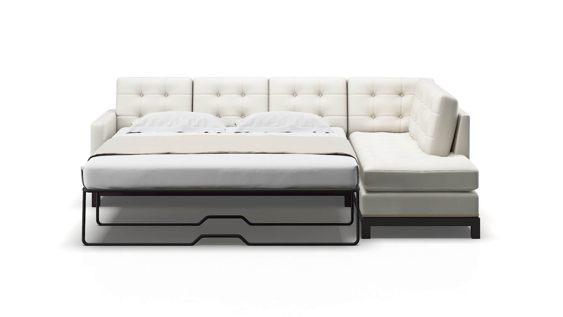 Davos Keylargo Oatmeal Panel Sleeper Espresso legs 1