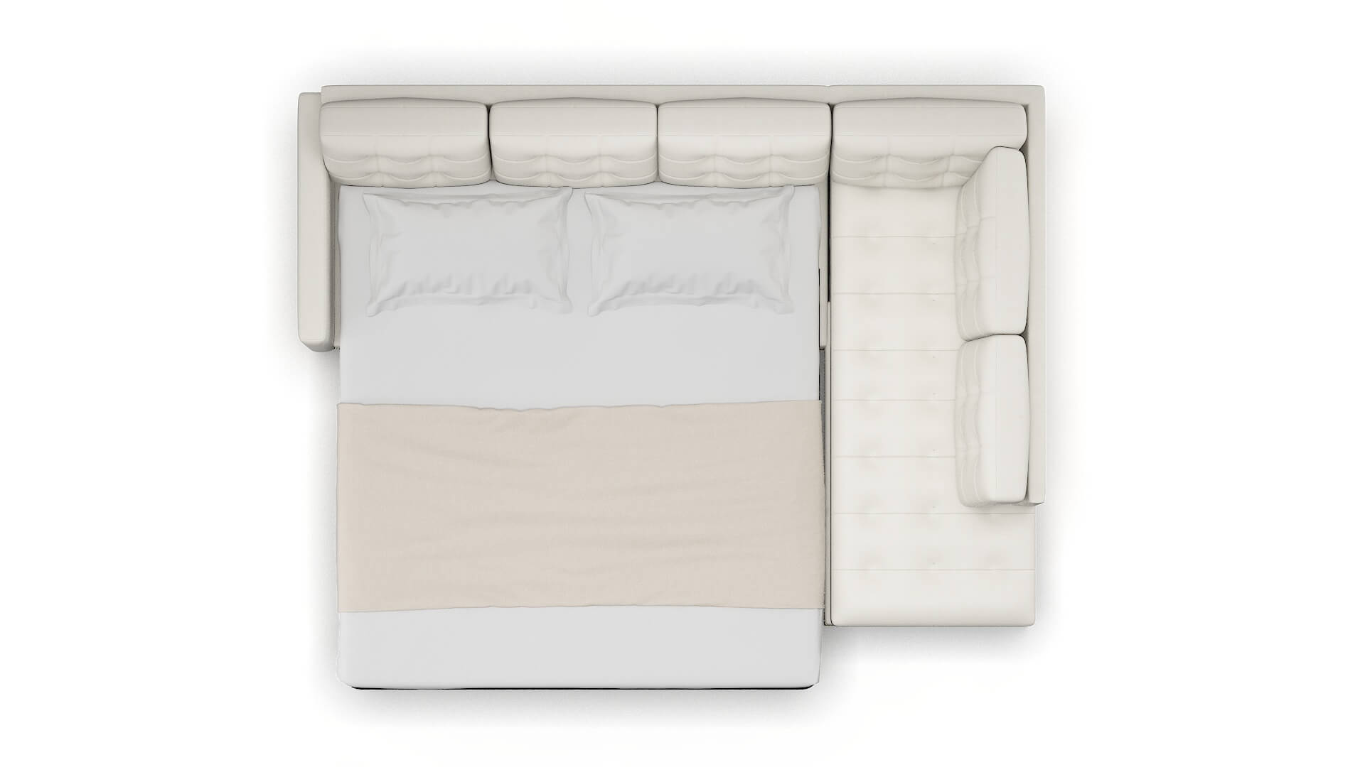 Davos Keylargo Oatmeal Panel Sleeper Espresso legs 3