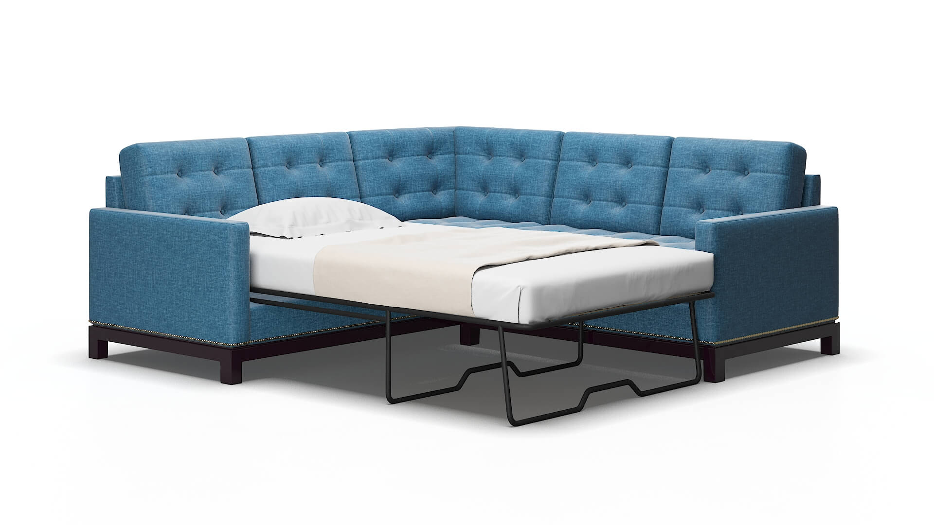 Davos Keylargo ocean Sectional sleeper Espresso Legs  2