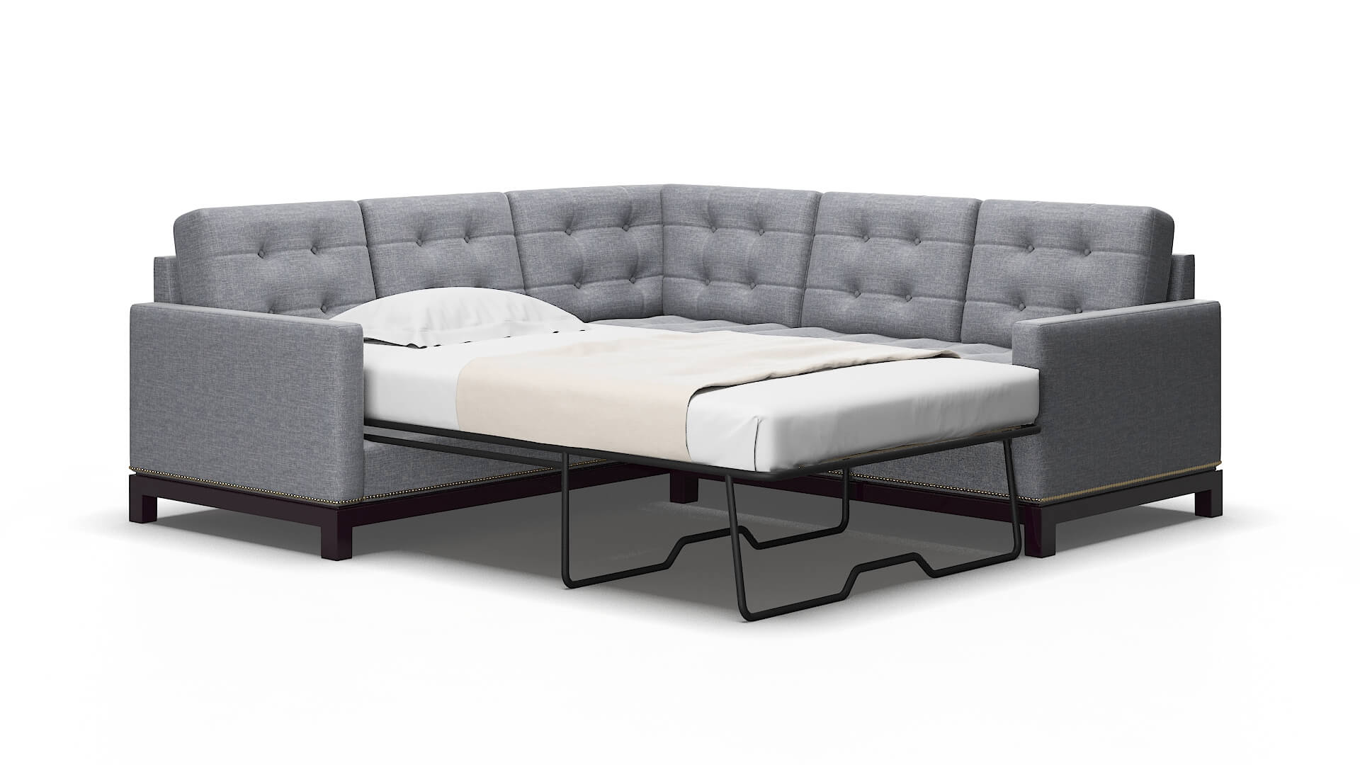 Davos Lana ash Sectional sleeper Espresso Legs  2