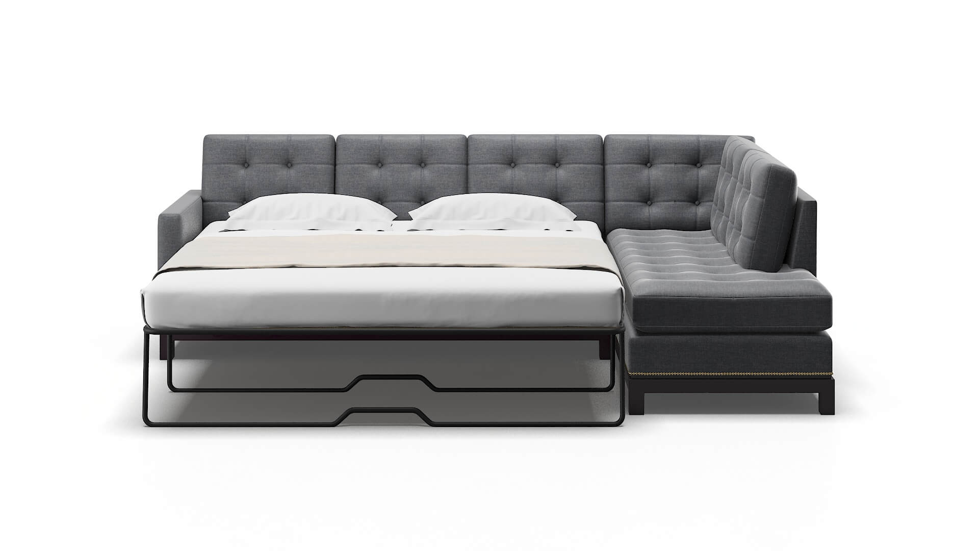 Davos Lana Onyx Panel Sleeper Espresso legs 1