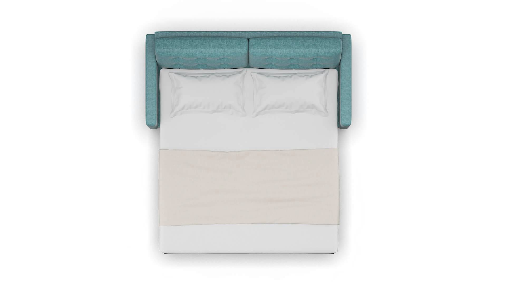 Davos Leslie Peacock Sofa Sleeper Espresso legs 3