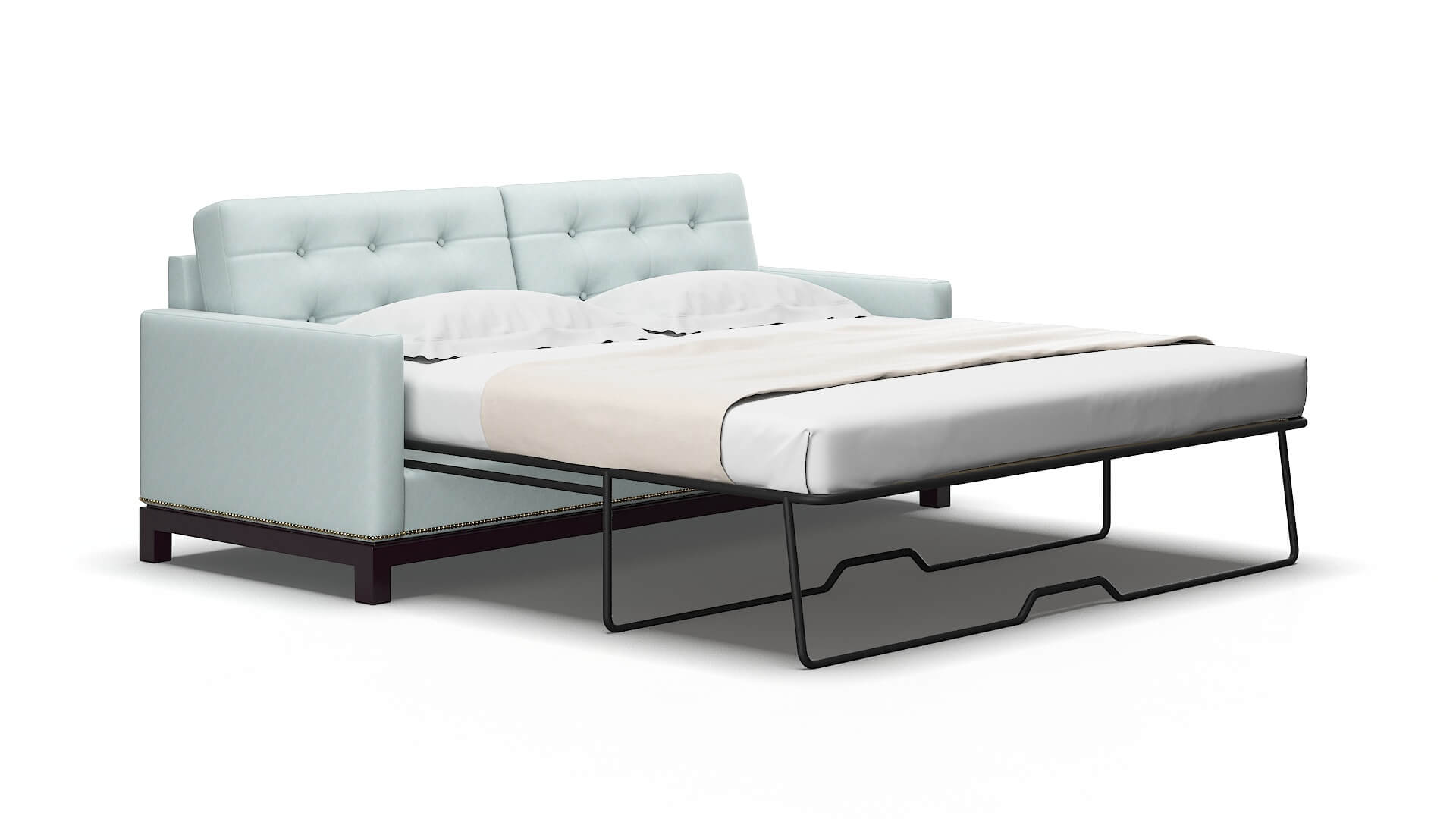 Davos Leslie robins_egg Sofa sleeper Espresso Legs  2