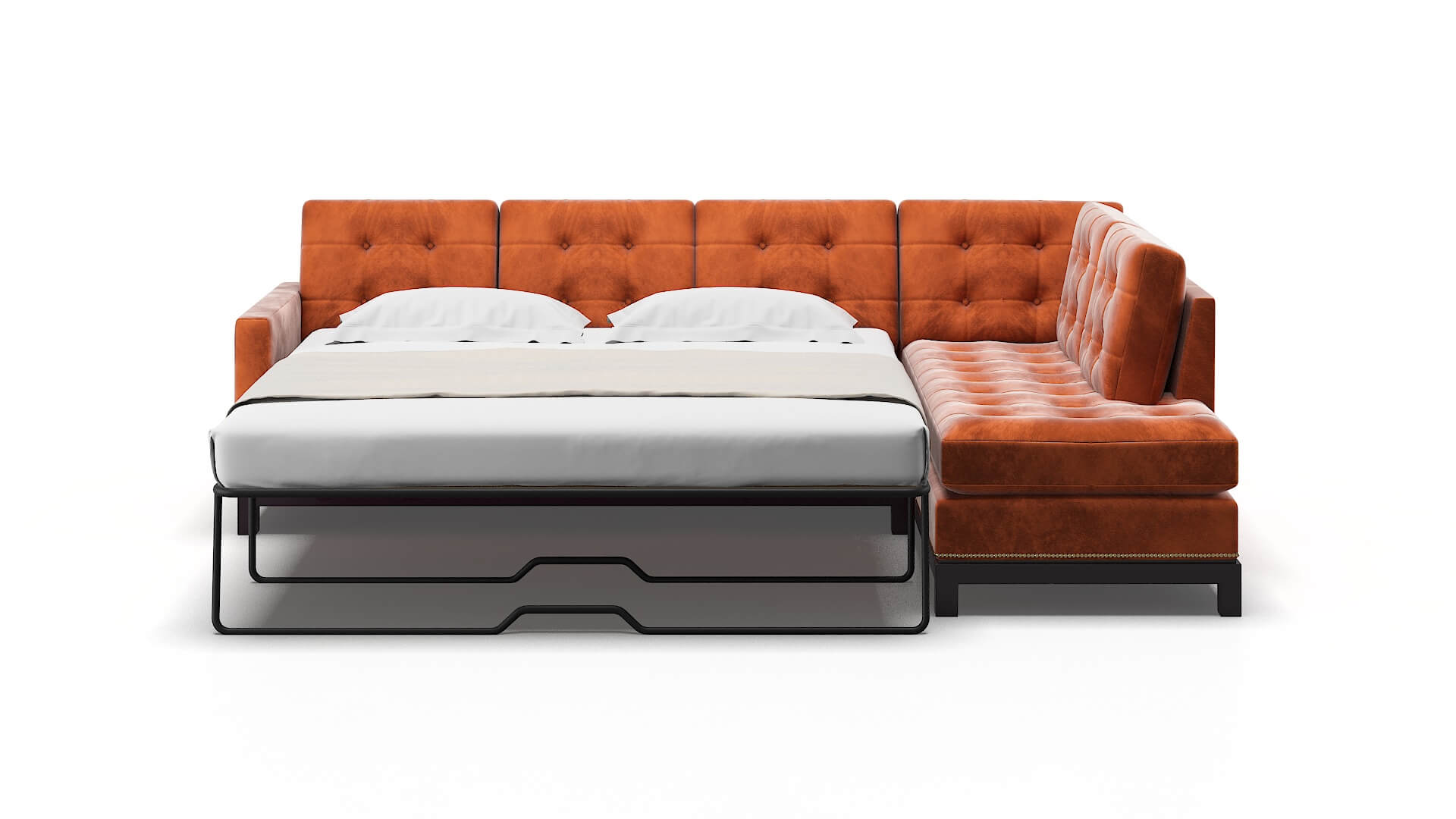 Davos Loft Copper Panel Sleeper Espresso legs 1