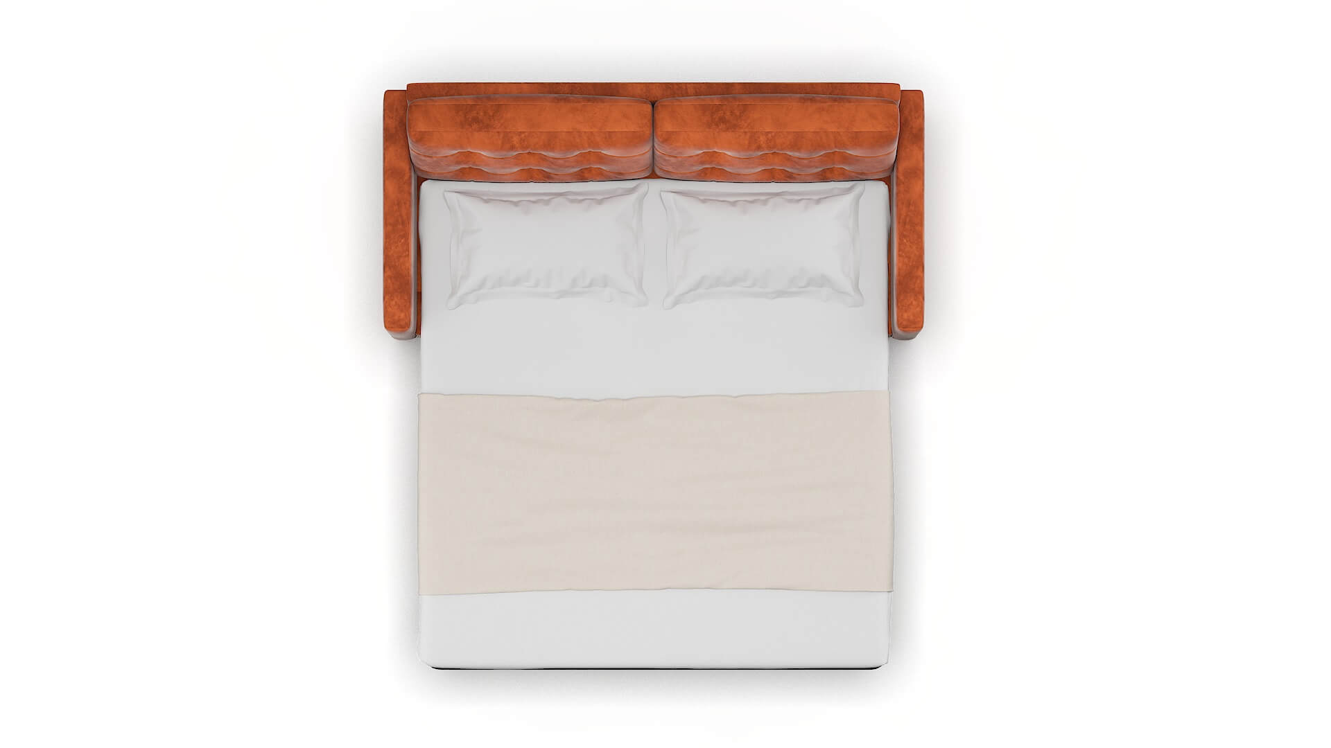 Davos Loft Copper Sofa Sleeper Espresso legs 3