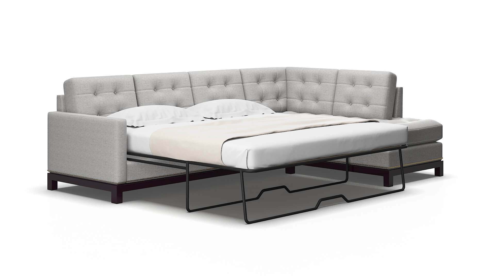 Davos Malibu-dove Panel sleeper Espresso Legs  2