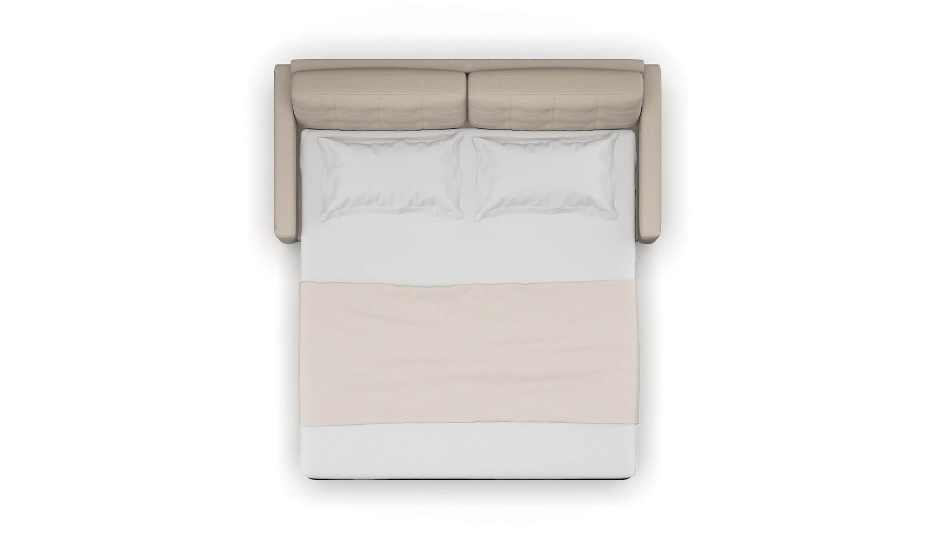 Davos Naples Almond Sofa Sleeper Espresso legs 3