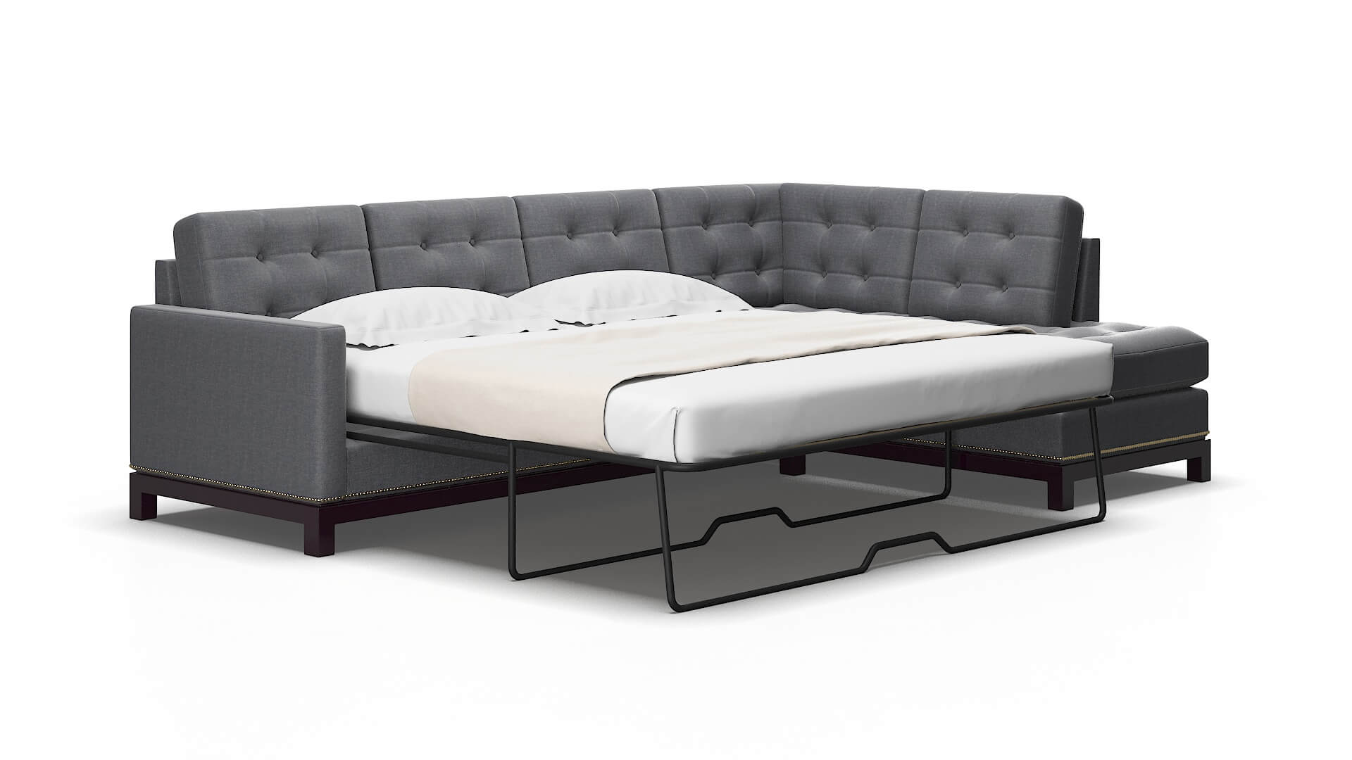 Davos Notion Graphite Panel Sleeper Espresso legs 2