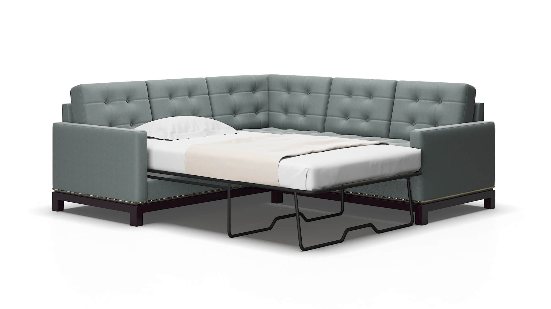 Davos Oakley baltic Sectional sleeper Espresso Legs  2