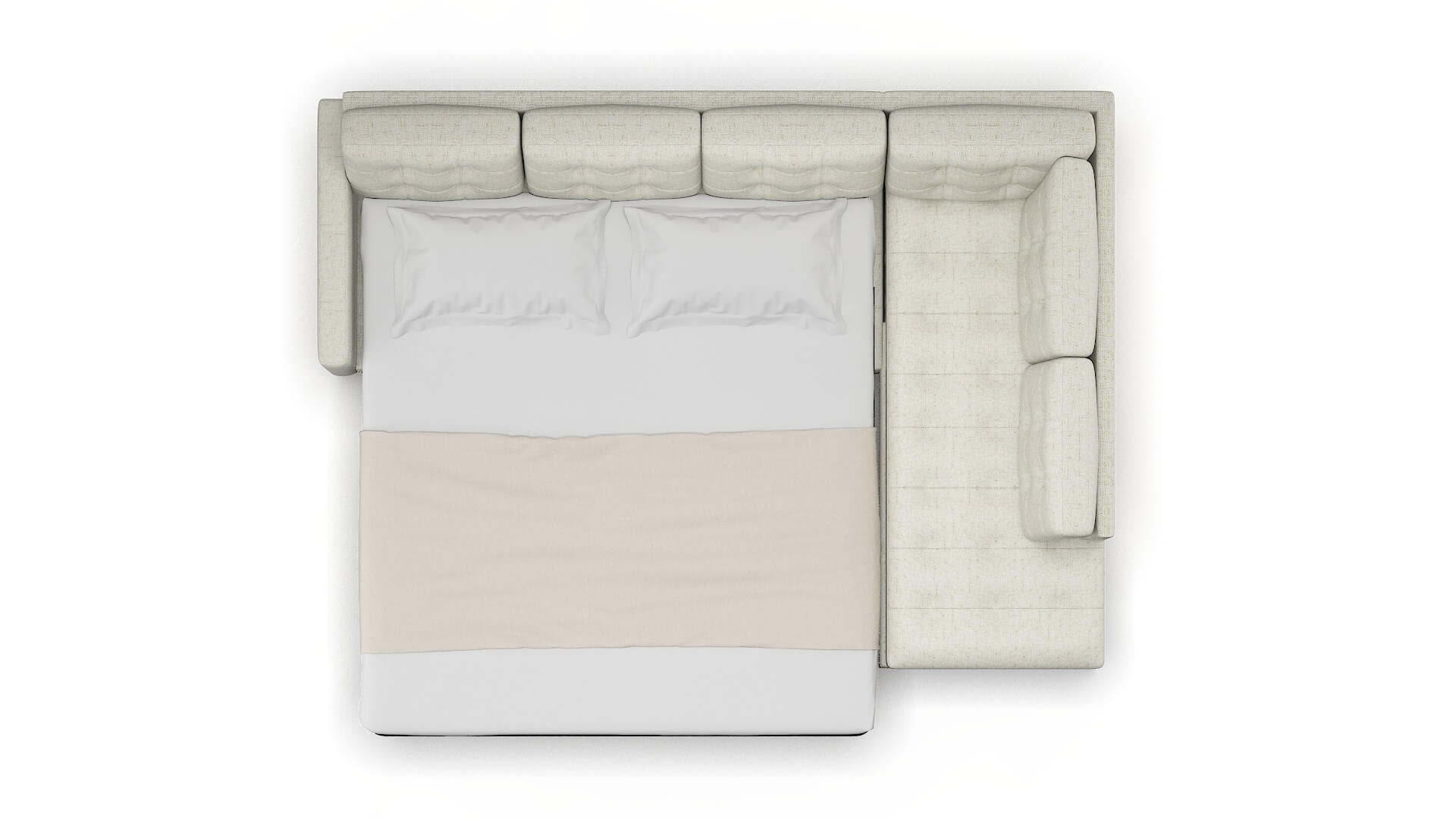 Davos Oceanside Birch Panel Sleeper Espresso legs 3