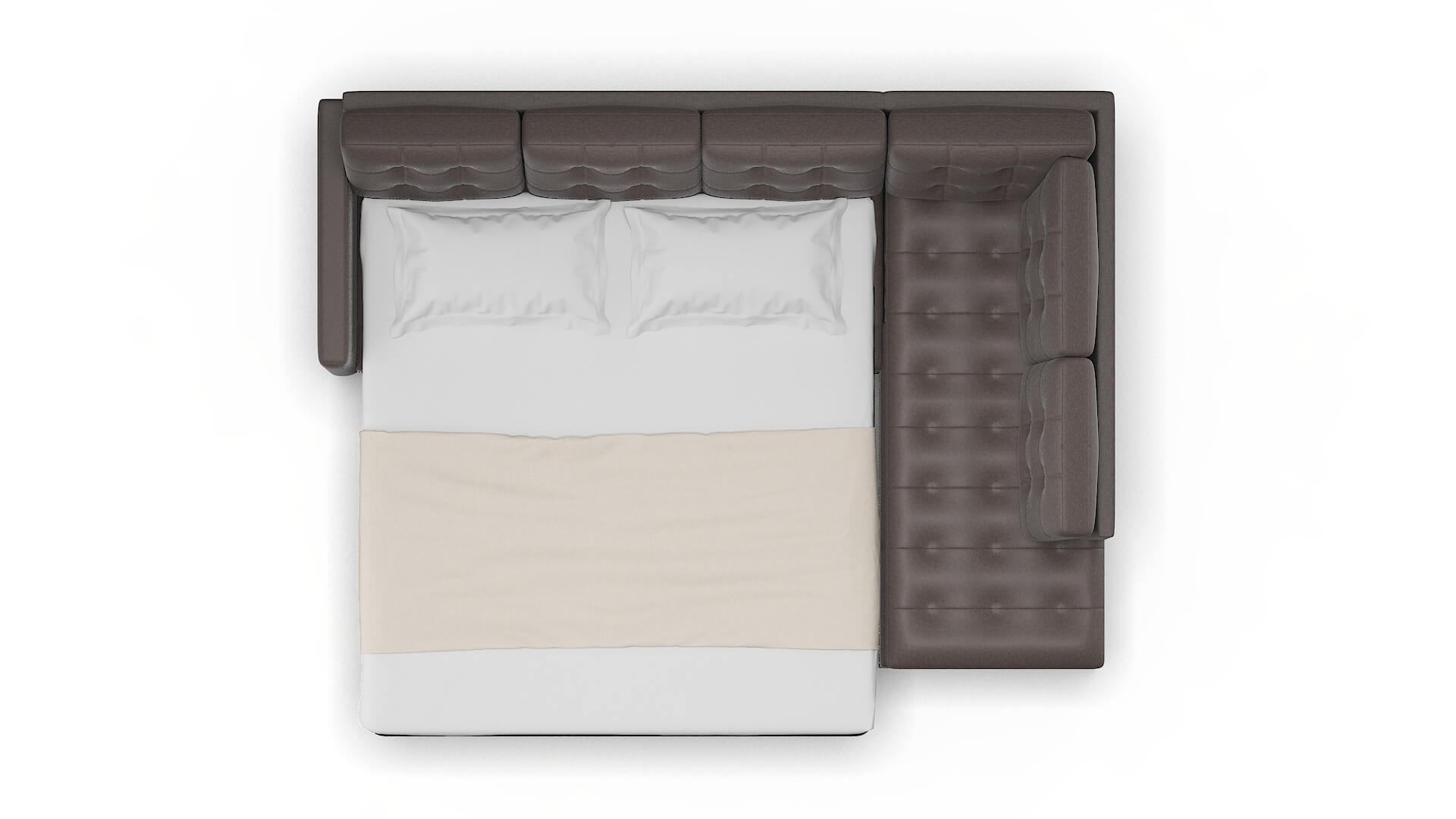Davos Oscar Chocolate Panel Sleeper Espresso legs 3